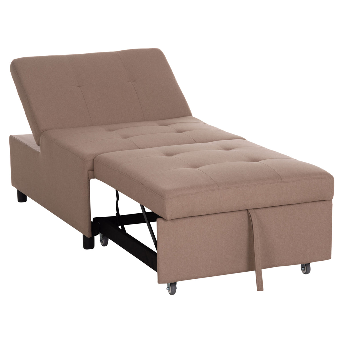Кресло легло LIBRE бежов плат 75x106x87Hcm