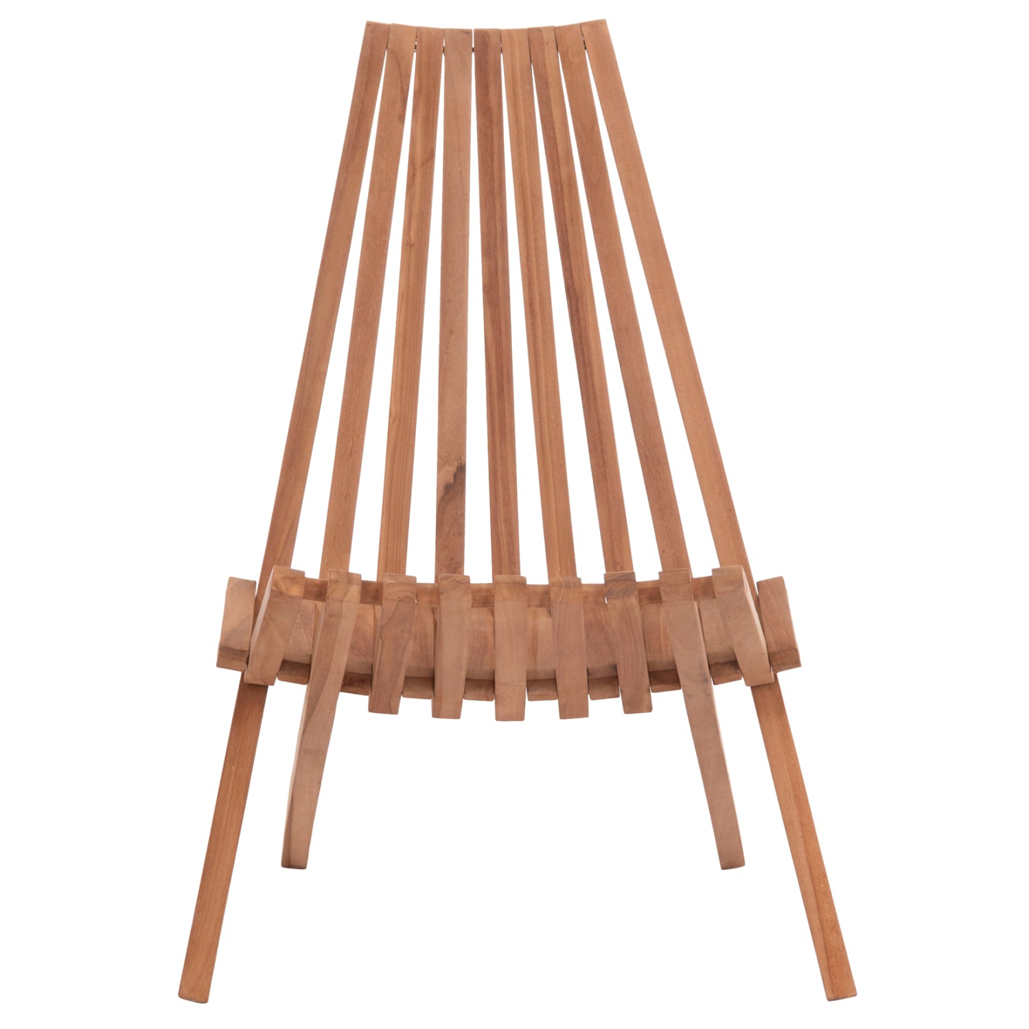 ШЕЗЛОНГ СГЪВАЕМ SHIGAO ТИКОВА ДЪРВЕСИНА--ЕСТЕСТВЕН ЦВЯТ 61x88.5x89Hсм.