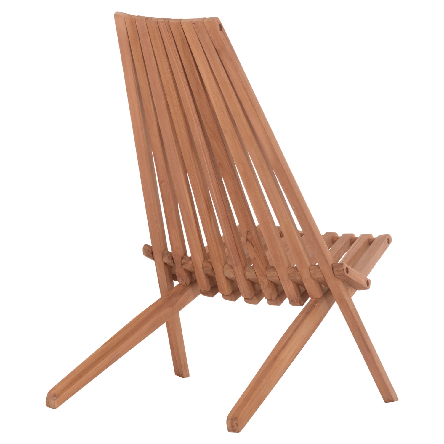 ШЕЗЛОНГ СГЪВАЕМ SHIGAO ТИКОВА ДЪРВЕСИНА--ЕСТЕСТВЕН ЦВЯТ 61x88.5x89Hсм.