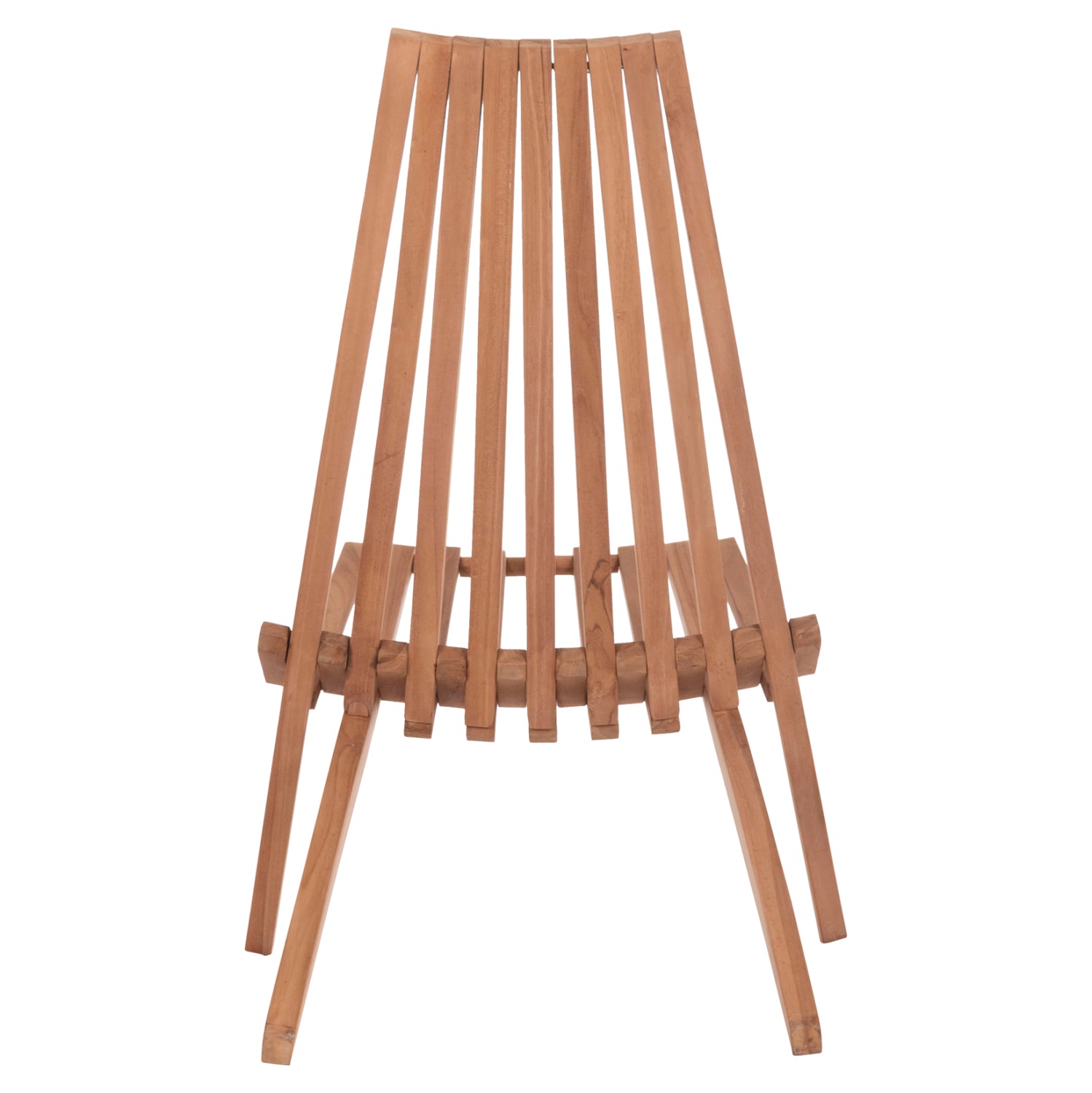 ШЕЗЛОНГ СГЪВАЕМ SHIGAO ТИКОВА ДЪРВЕСИНА--ЕСТЕСТВЕН ЦВЯТ 61x88.5x89Hсм.