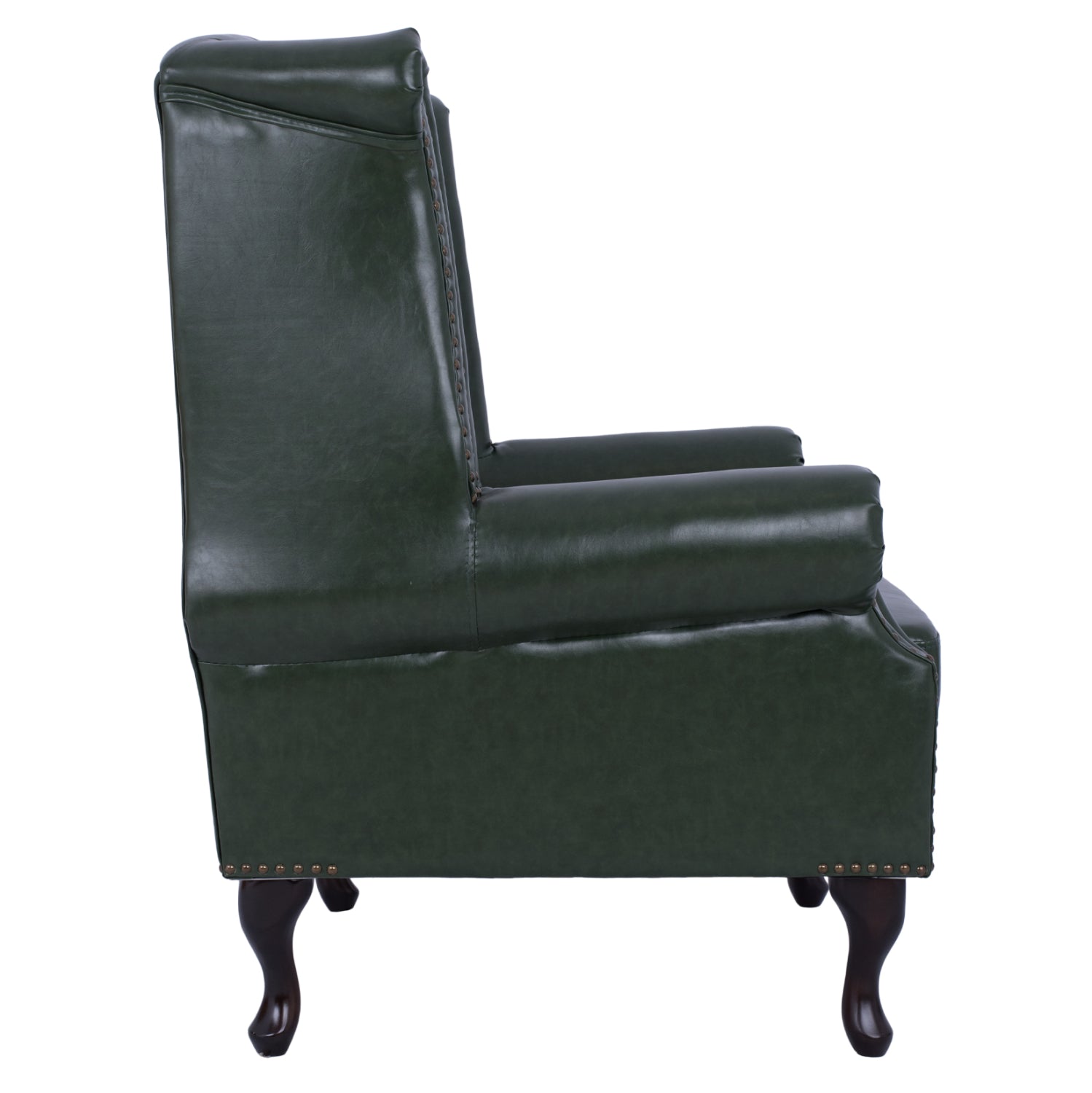Фотьойл тип Chesterfield Polina,, кипарис зелено PU 83x79x104 см