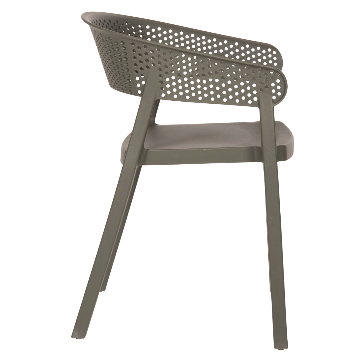 Фотьойл от перфорирано полипропилен в тъмно маслинено 56x50x73Hсм.