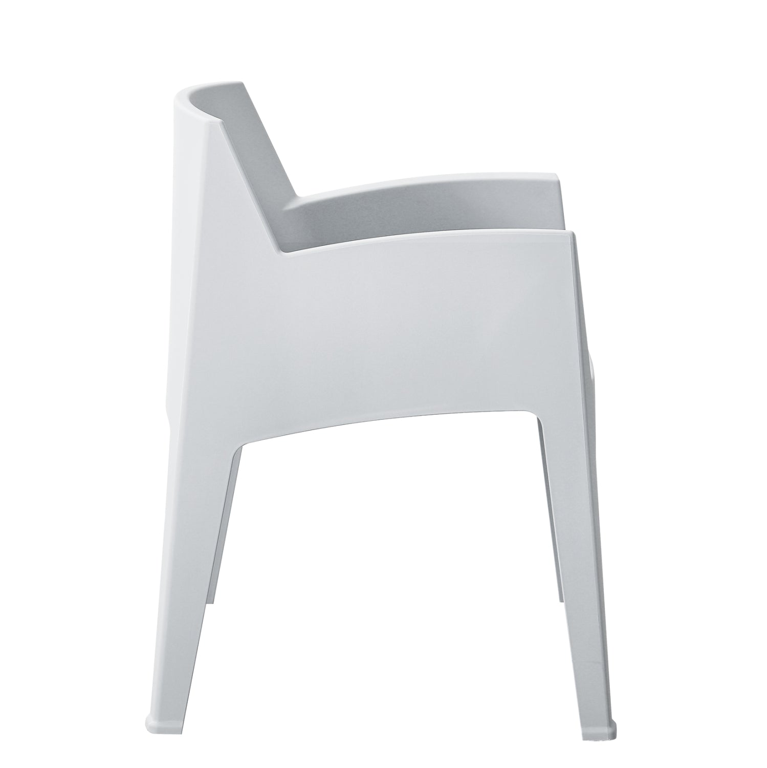 Полипропиленов фотьойл SLEEK бял 68x63x82.5см