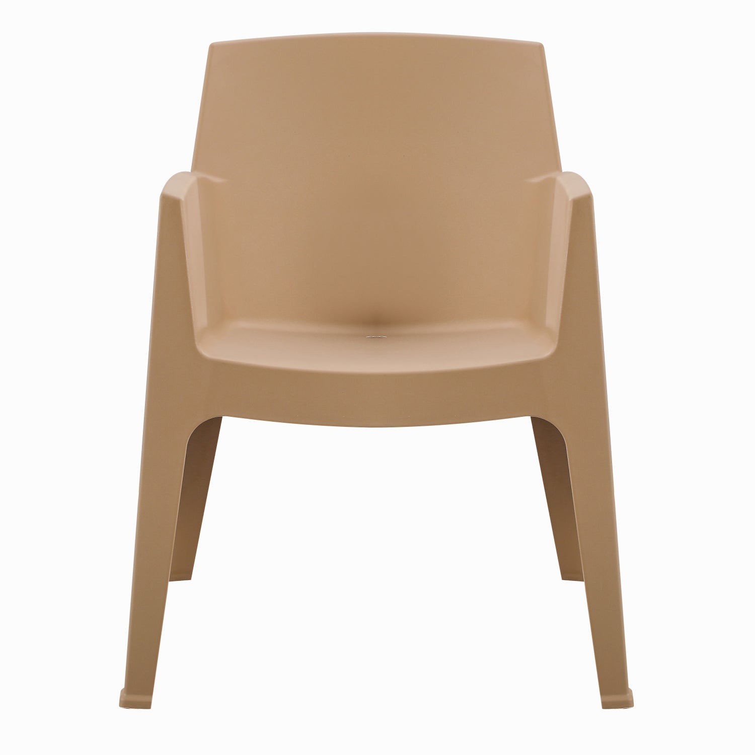 Полипропиленов стол с подлакътници SLEEK капучино 68x63x82.5Hcm.