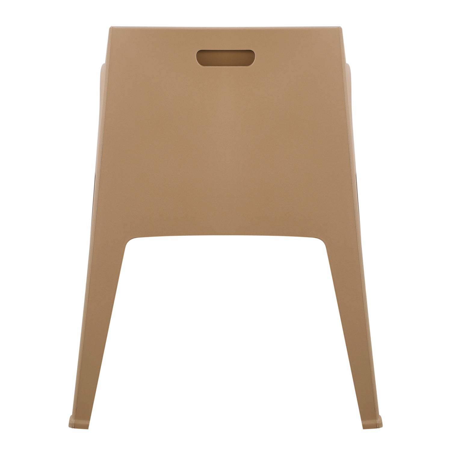 Полипропиленов стол с подлакътници SLEEK капучино 68x63x82.5Hcm.