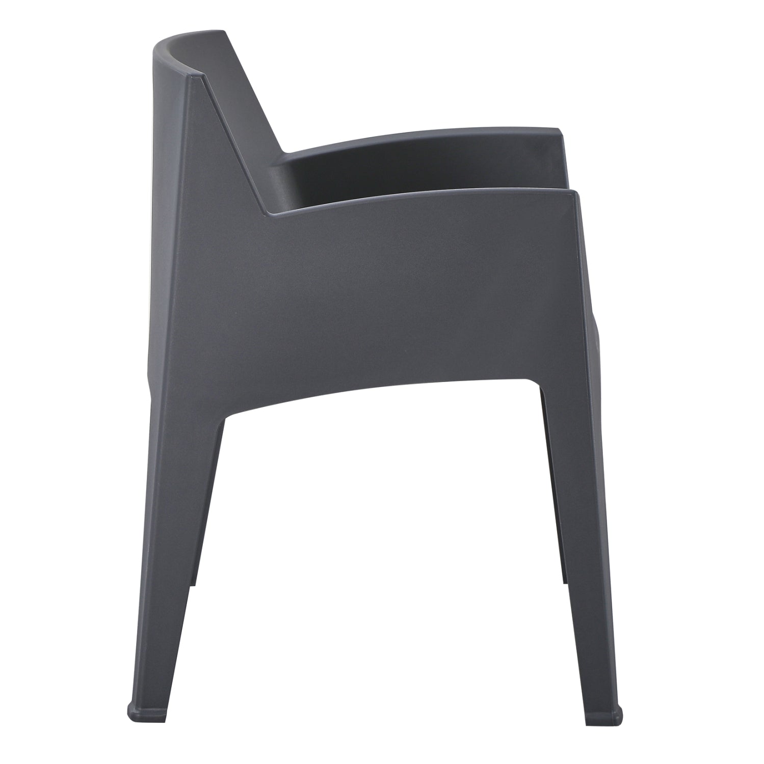 Полипропиленов фотьойл SLEEK сив 68x63x82.5см