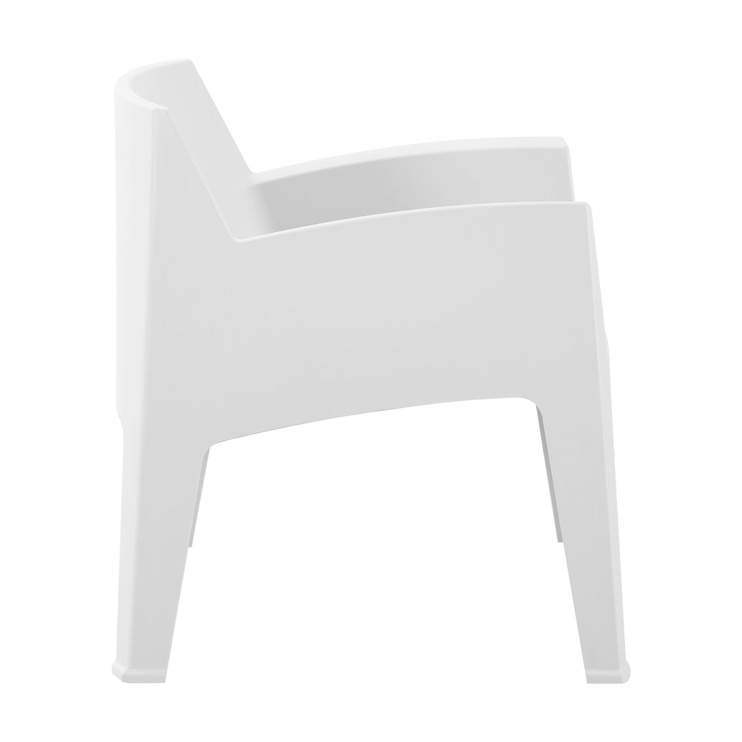 ПОЛИПРОПИЛЕНОВ ЛАУНДЖ ФОТЬОЙЛ SLEEK БЯЛ 62x68x73Hсм.