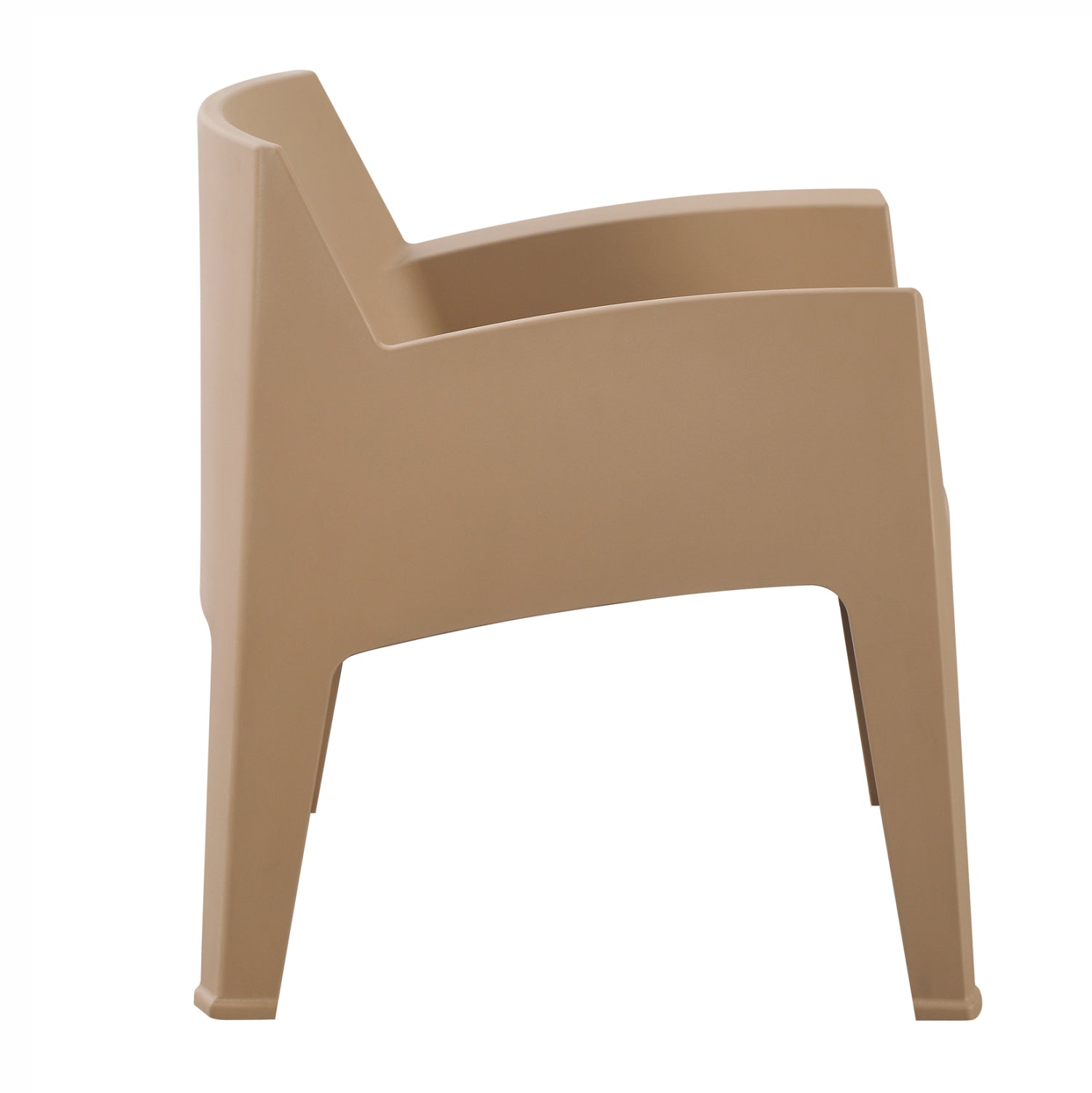 ПОЛИПРОПИЛЕНОВ ЛАУНДЖ ФОТЬОЙЛ SLEEK КАПУЧИНО 62x68x73Hсм.