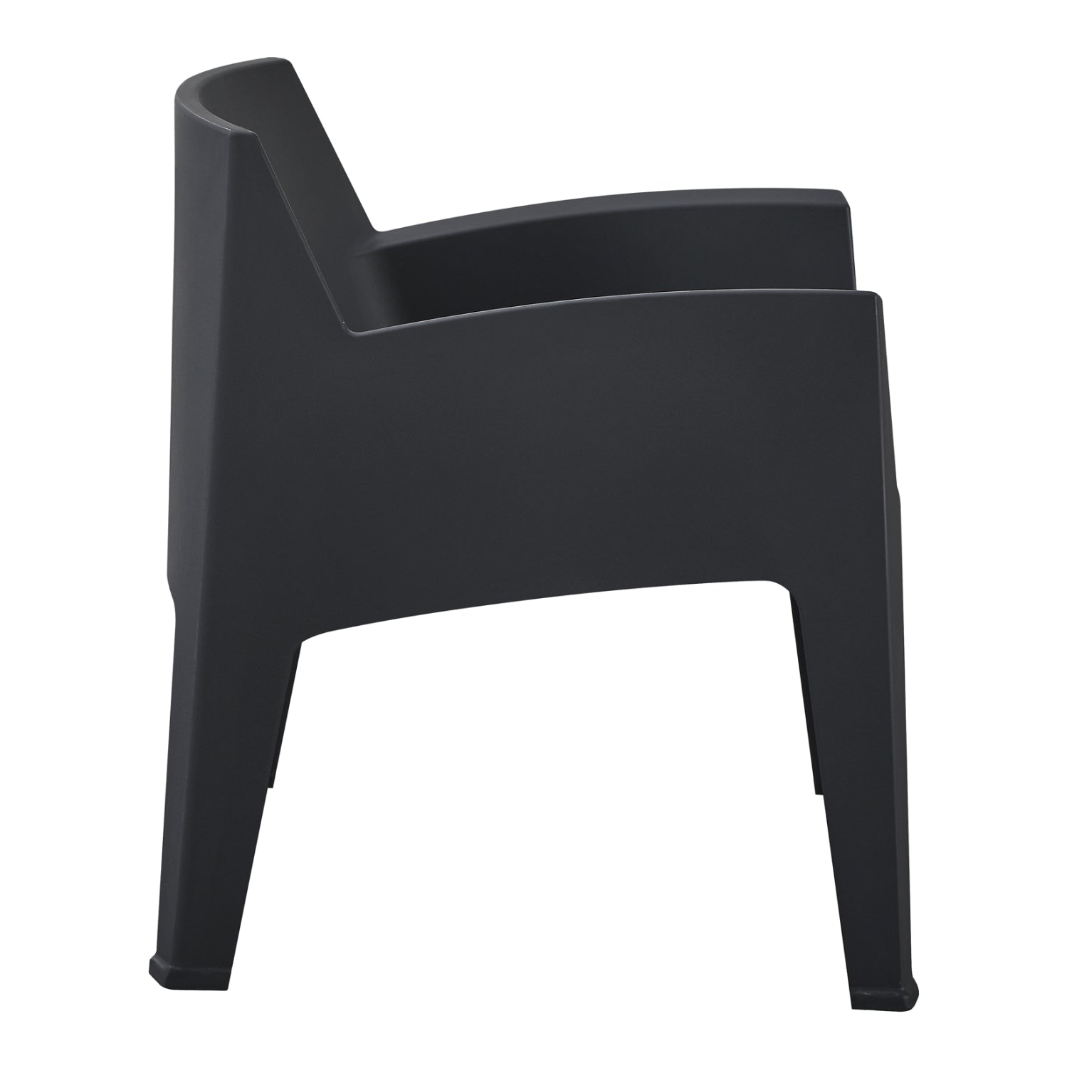 ПОЛИПРОПИЛЕНОВ ЛАУНДЖ ФОТЬОЙЛ SLEEK ЧЕРЕН 62x68x73Hсм.