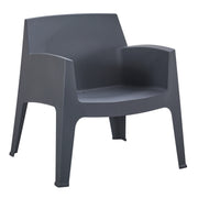 ПОЛИПРОПИЛЕНОВ ЛАУНДЖ ФОТЬОЙЛ SLEEK СИВ 62x68x73Hсм.