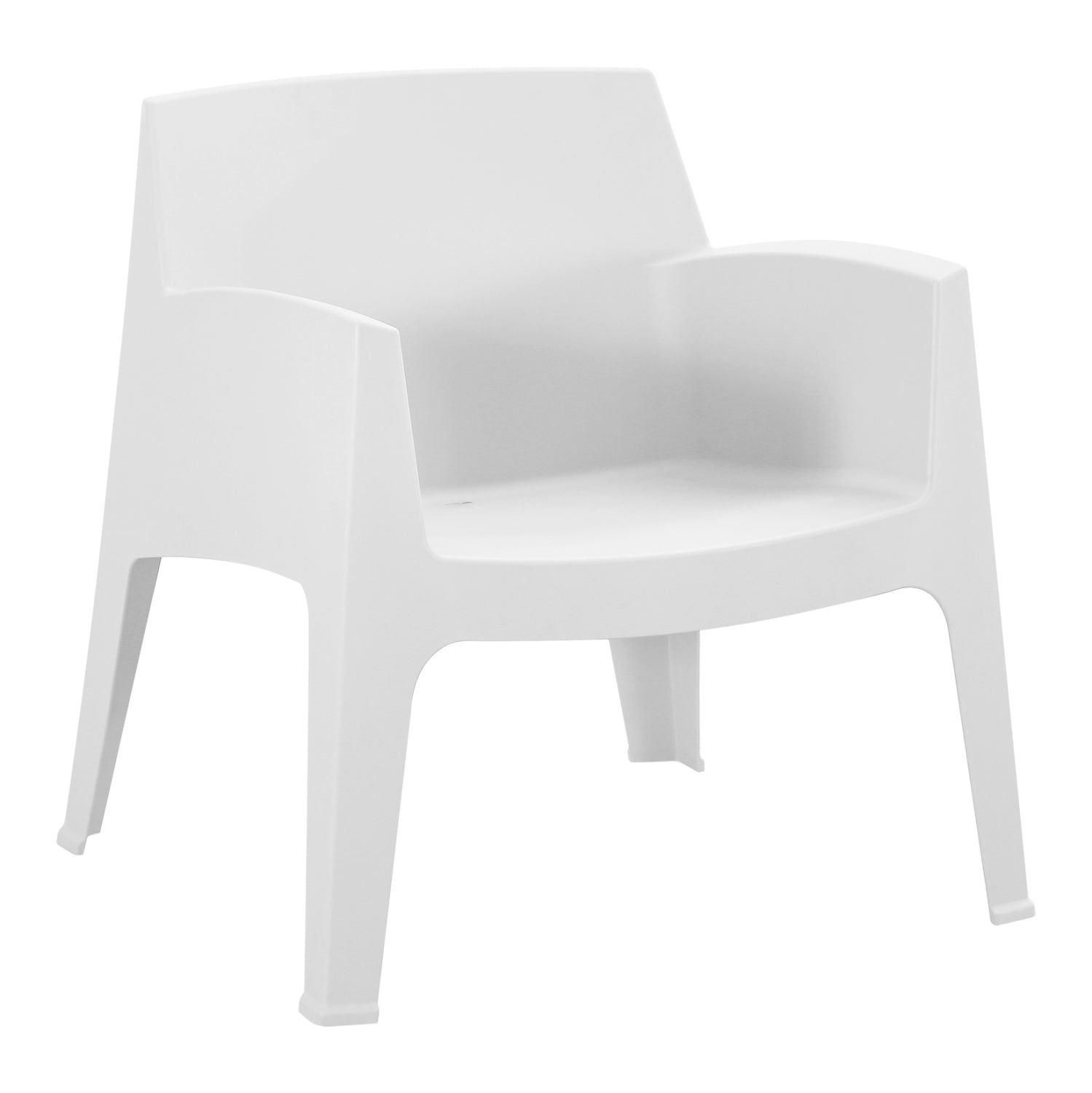 ПОЛИПРОПИЛЕНОВ ЛАУНДЖ ФОТЬОЙЛ SLEEK БЯЛ 62x68x73Hсм.