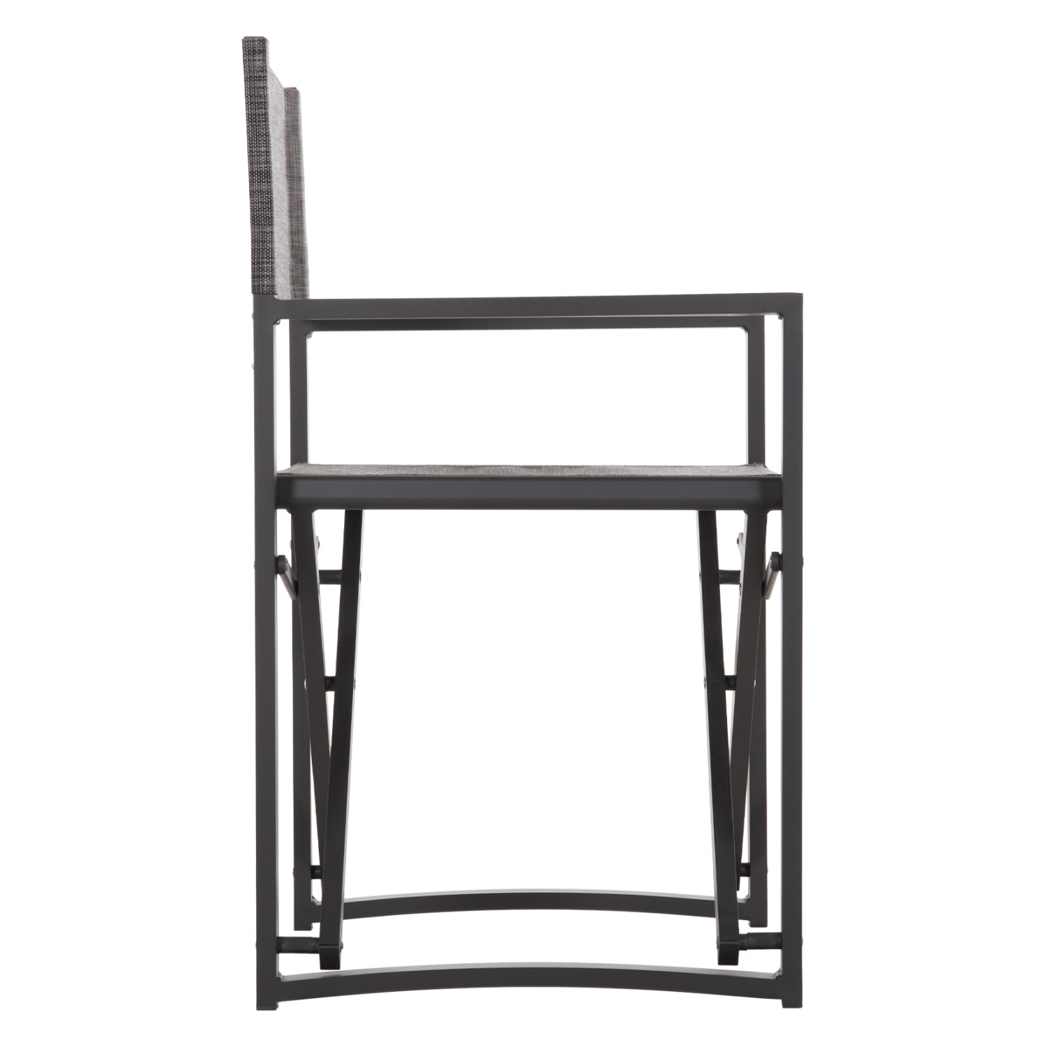 Режисьорски стол алуминий DUPRE сив цвят 57x48,5x85.5Hсм