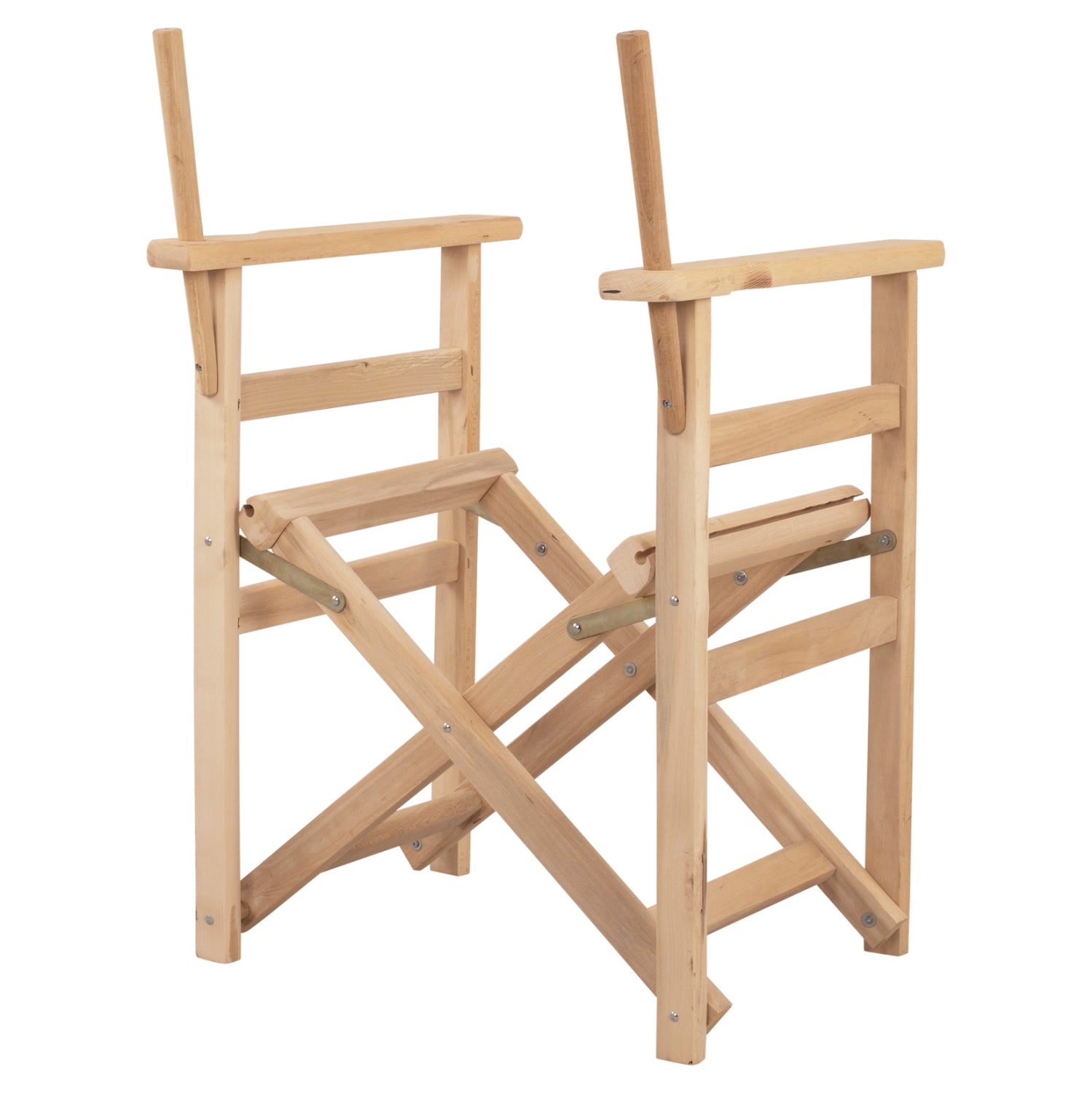 Режисьорски стол с рамка естествено накиснат Лимнос 57x54x88,5 см