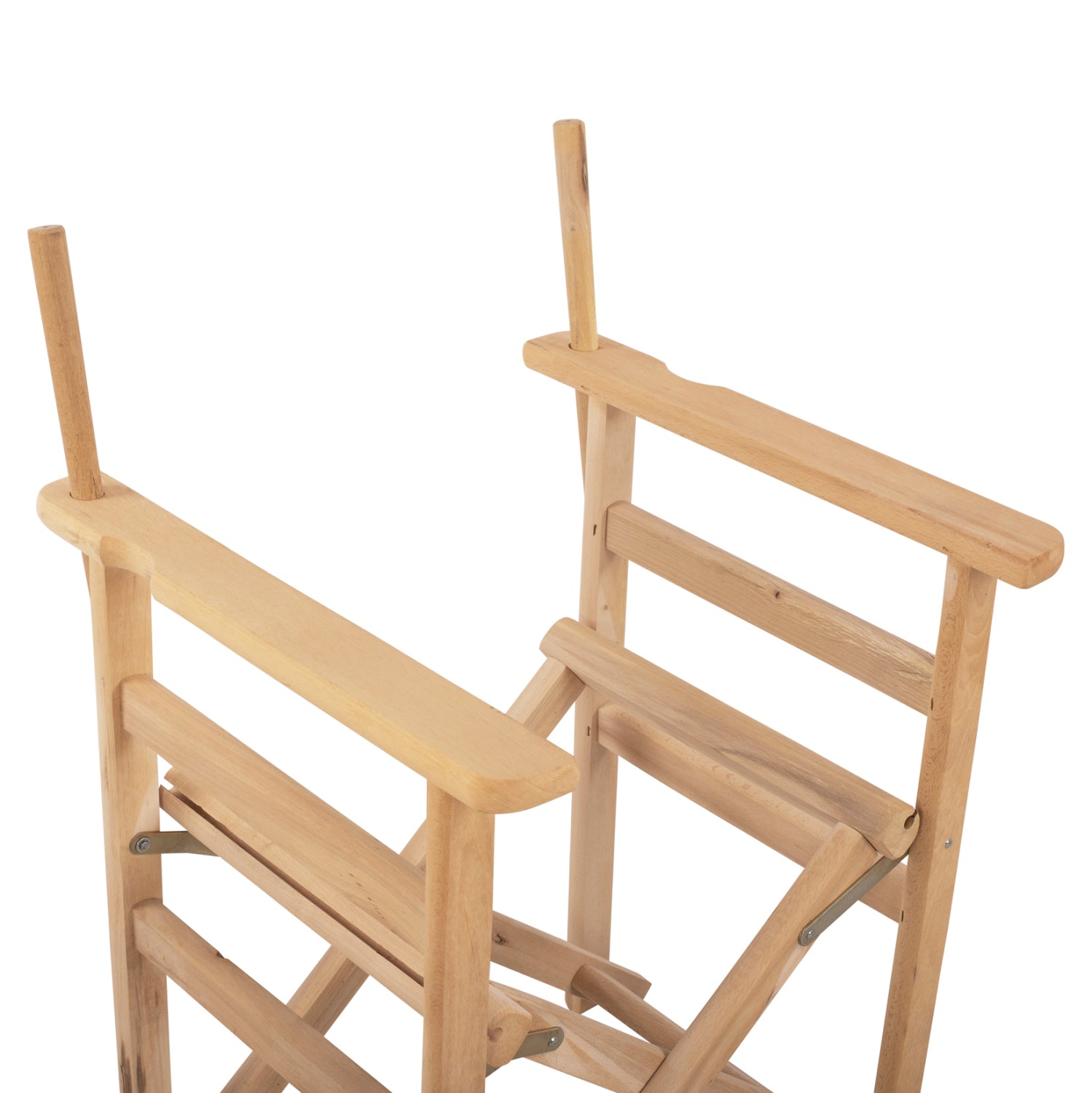 Режисьорски стол с рамка естествено накиснат Лимнос 57x54x88,5 см