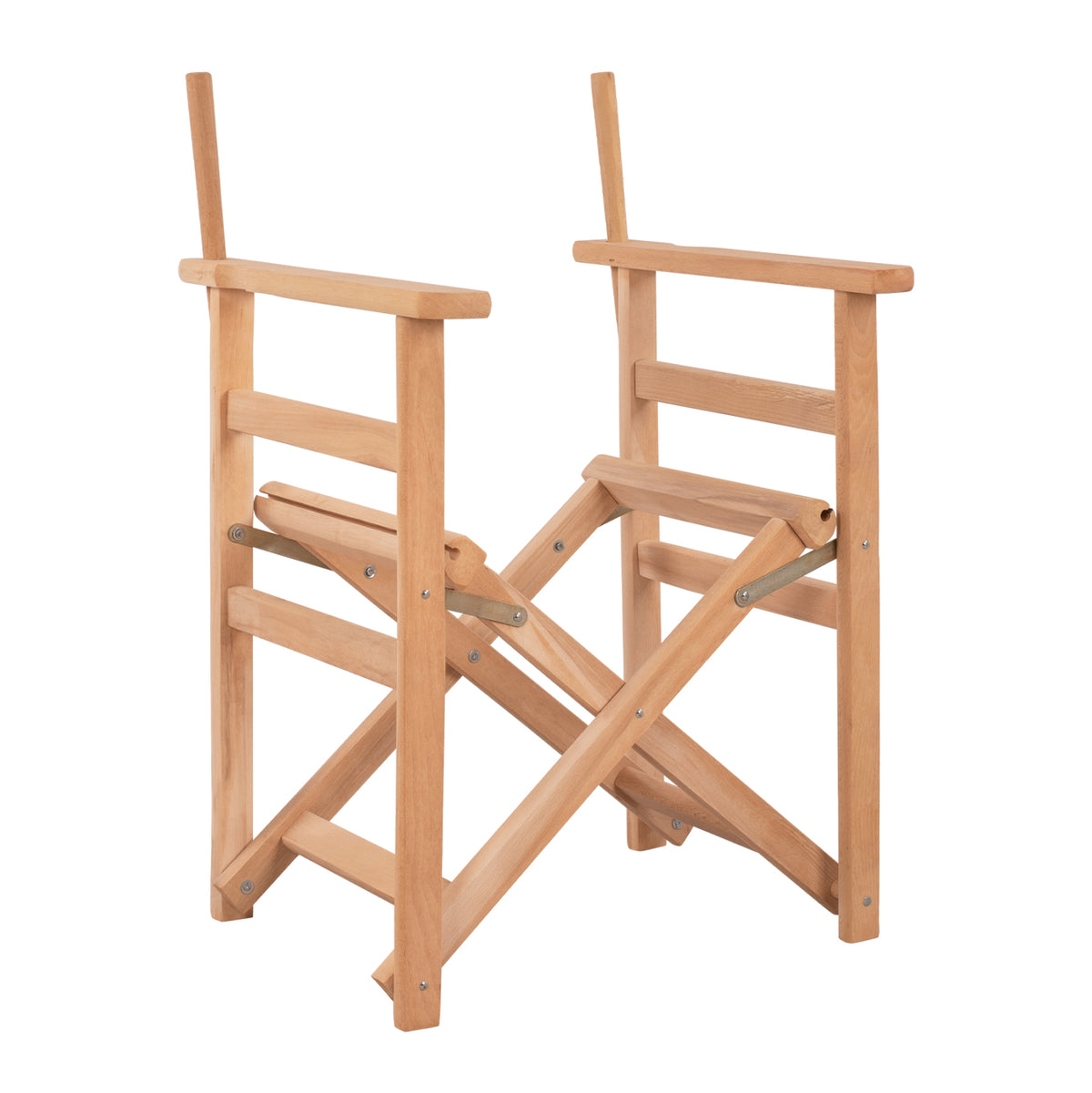 Режисьорски стол с рамка естествено накиснат Лимнос 57x54x88,5 см