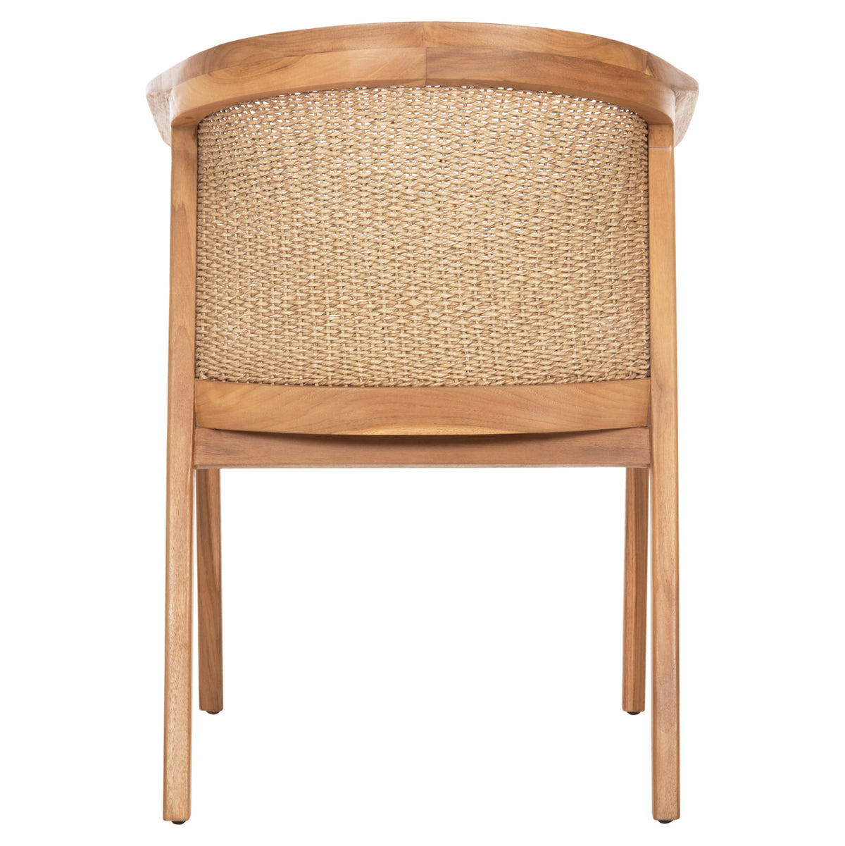 Трапезен стол RENLY от тиково дърво с естествено въже VIRO 60x59x82Hcm