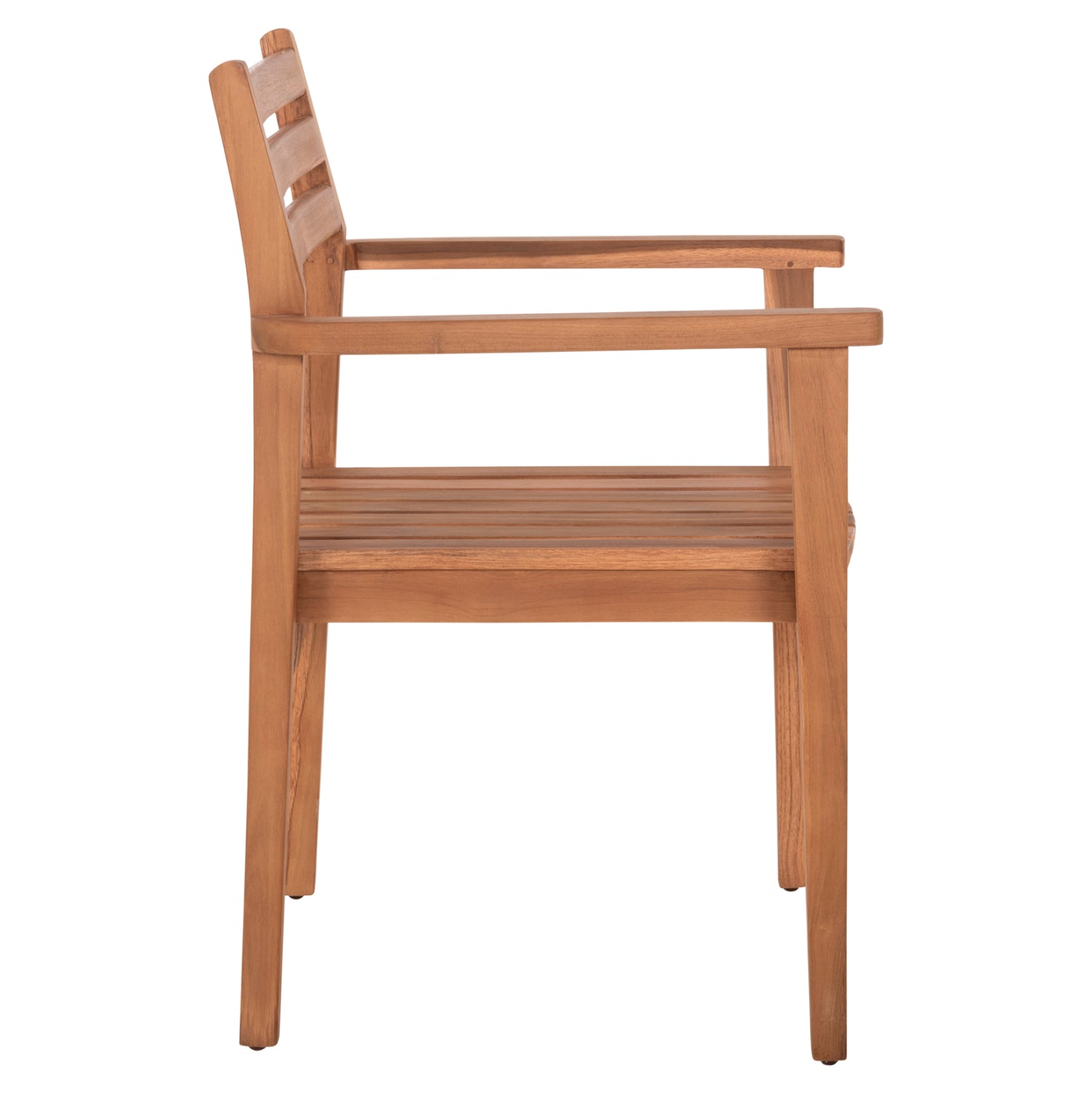 Трапезен фотьойл HENDER тиково дърво в естествен цвят 61x59x89 см