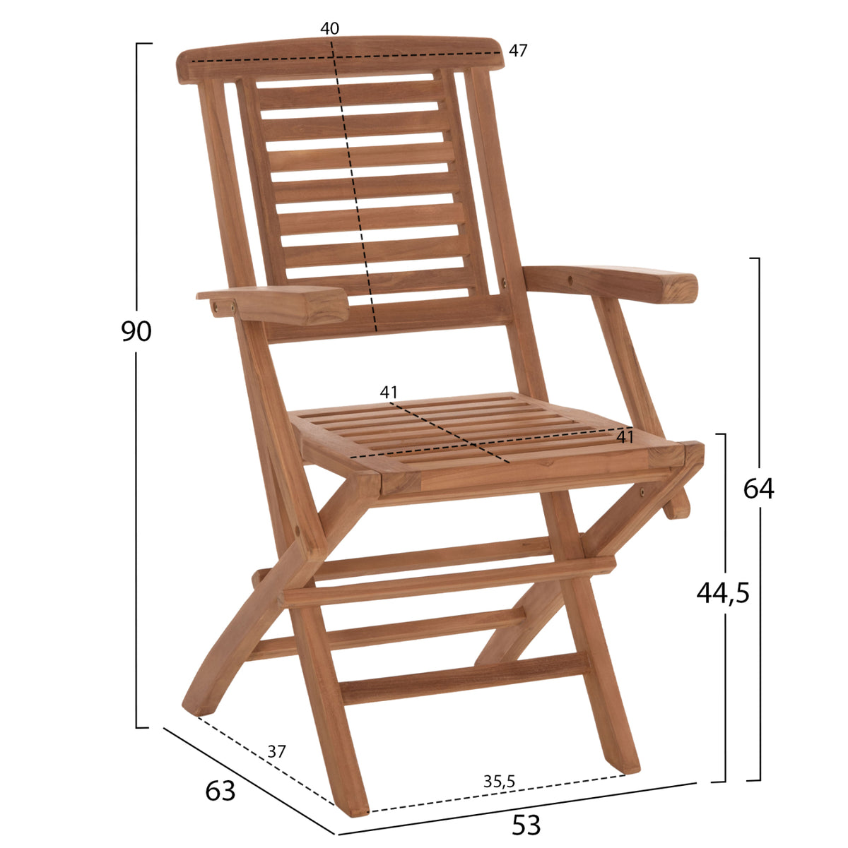СГЪВАЕМ ТРАПЕЗЕН СТОЛ CRANDER ОРЕХОВО ДЪРВО 53x63x90Hcm.