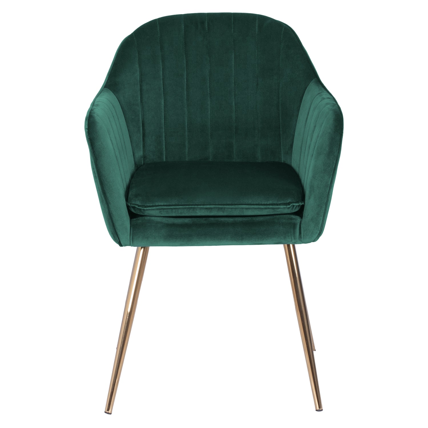 Фотьойл Sawyer от велур Cypress Green с златисти крака 55x60x83 см