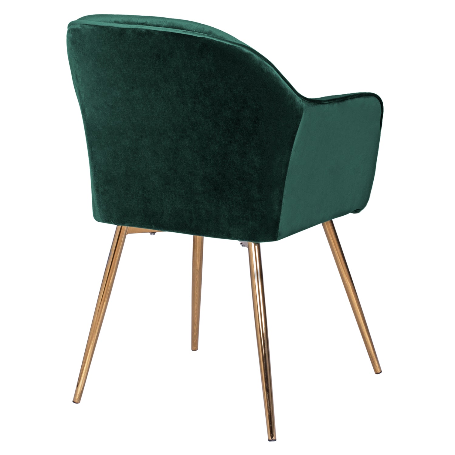 Фотьойл Sawyer от велур Cypress Green с златисти крака 55x60x83 см