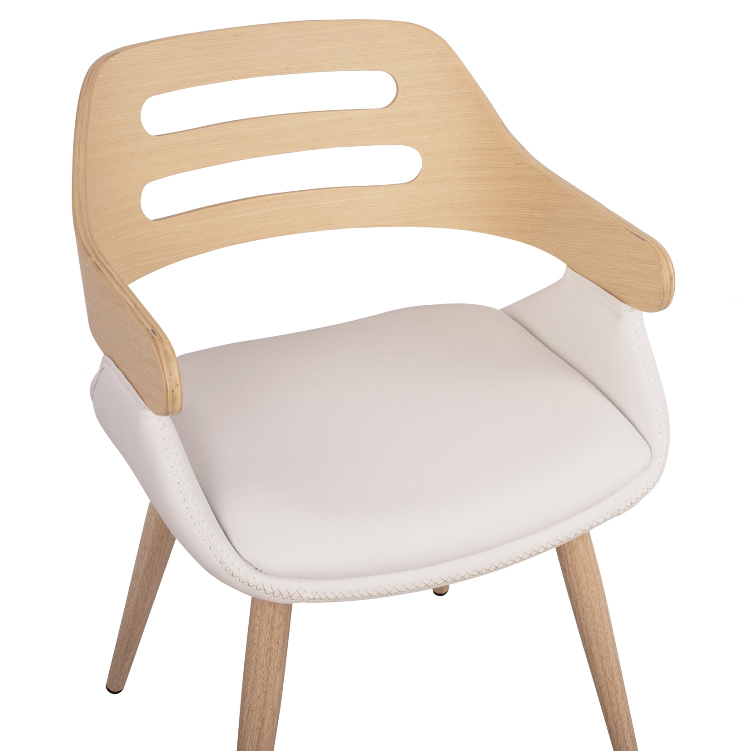 Допълнителен фотьойл Superior Pro Sonama с бял PU 50x53x76 см
