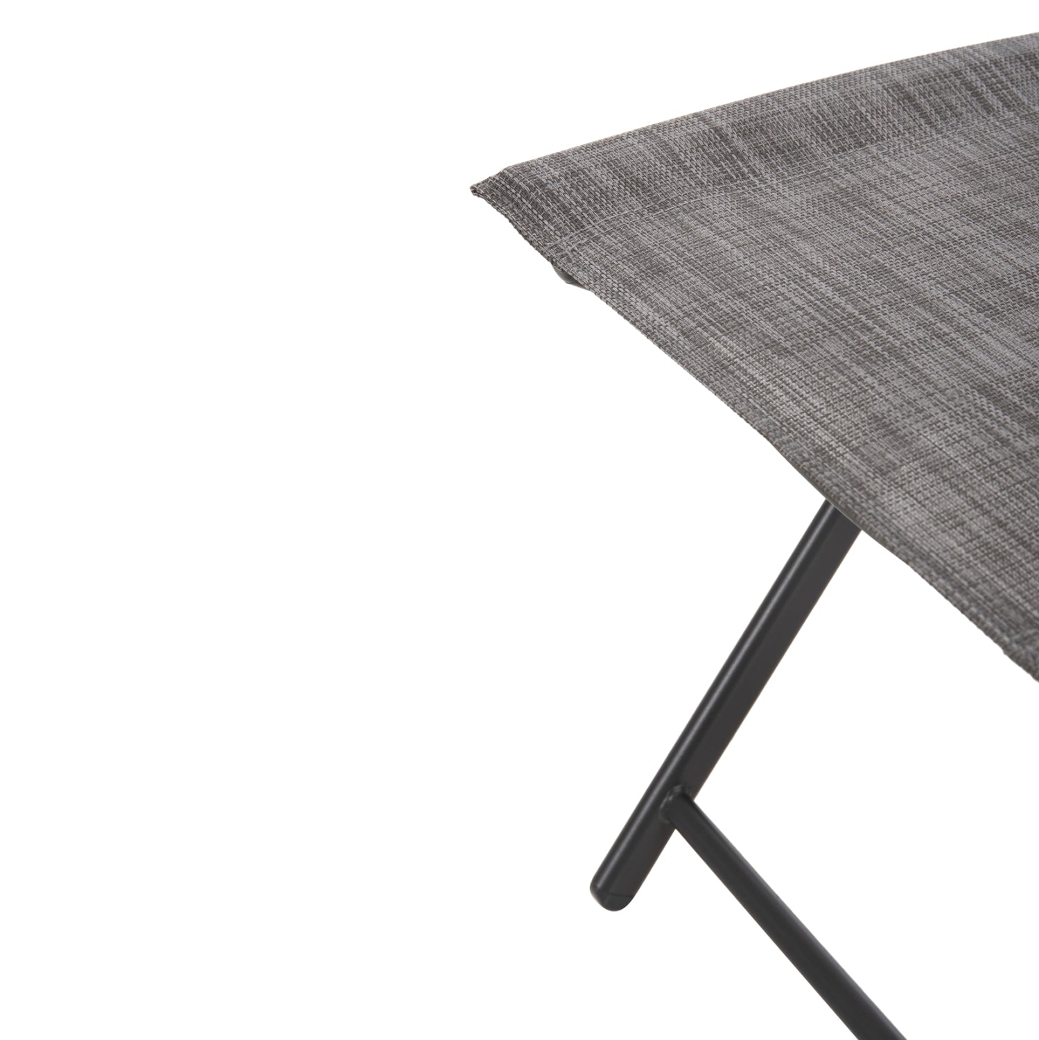 Сгъваем стол за външна употреба MAG сив метал и сива текстилен 45x51x81Hcm.