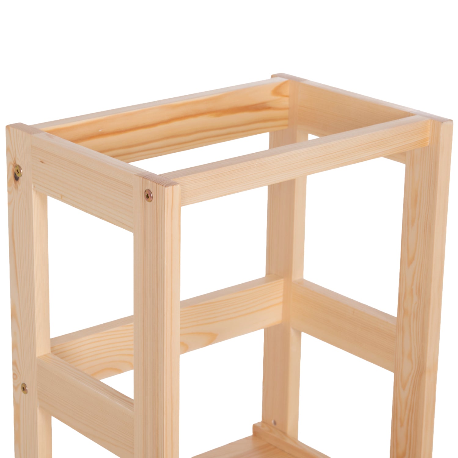 Детски учебен пирамид Montessori Pepe от естествен бор 55x53x90 см