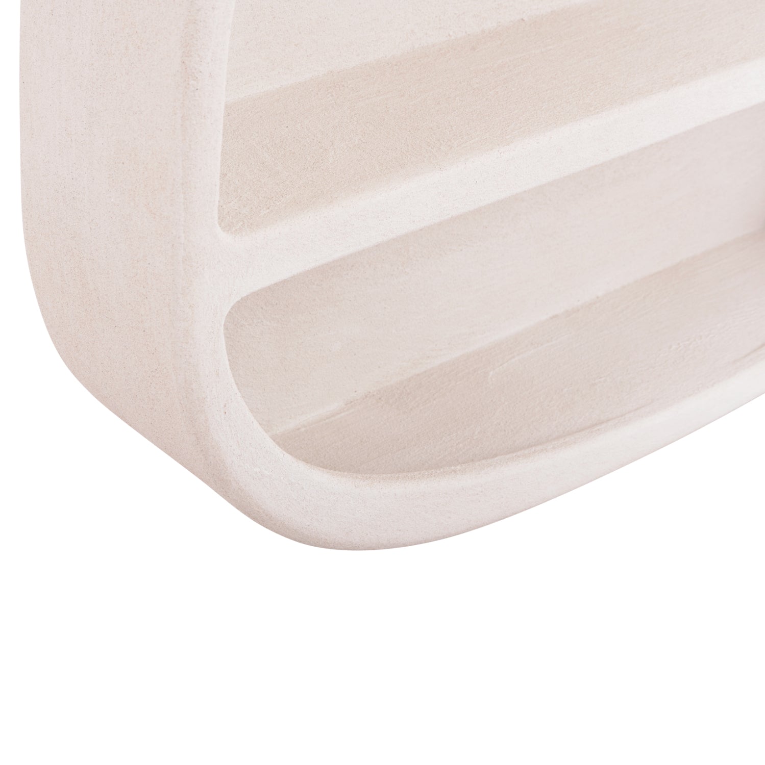СТЕННА ЕТАЖЕРКА СЕРИЯ SANTORINI MDF В ЦВЯТ ОФ-УАЙТ 95x18x100Hсм.