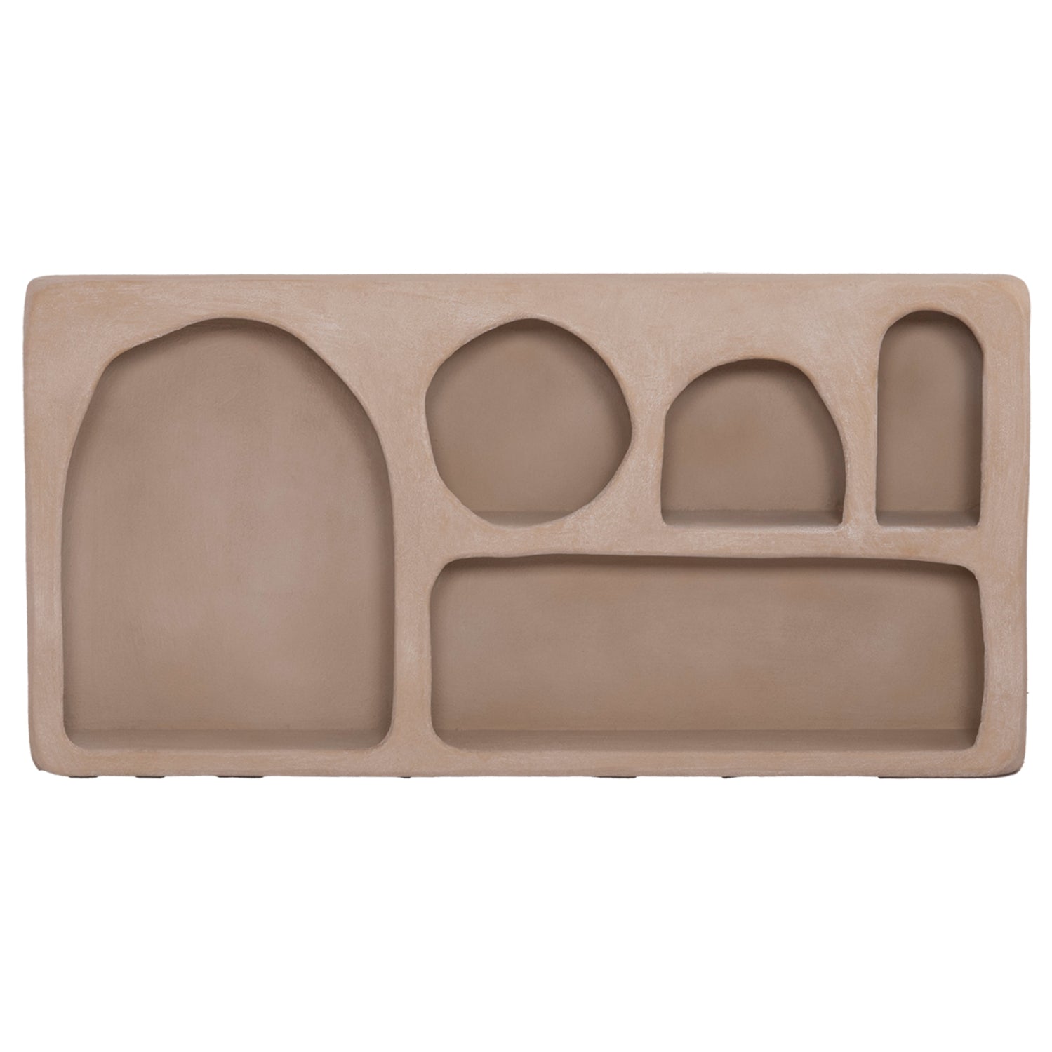 СТЕННА ЕТАЖЕРКА СЕРИЯ SANTORINI MDF В КАФЯВ ЦВЯТ 120x18x60Hсм.