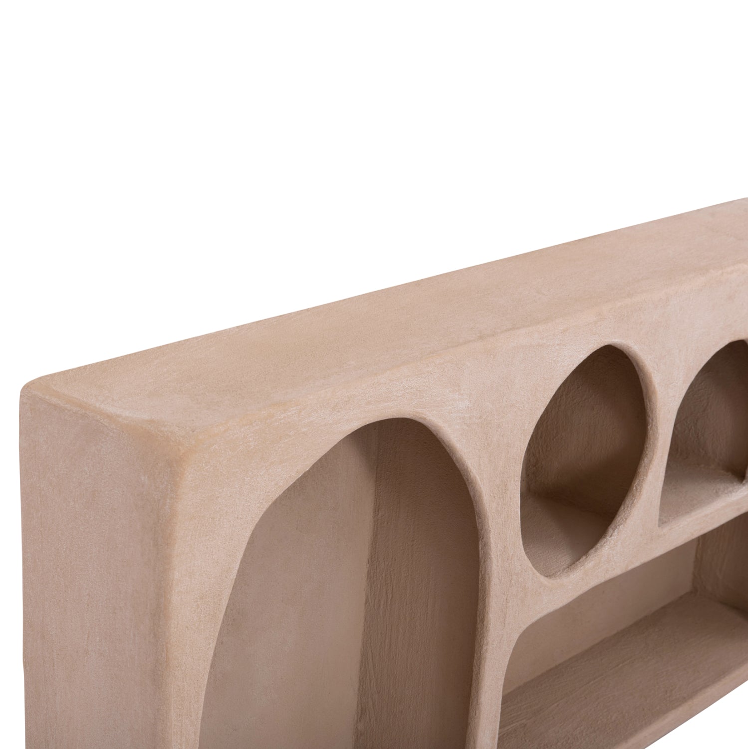 СТЕННА ЕТАЖЕРКА СЕРИЯ SANTORINI MDF В КАФЯВ ЦВЯТ 120x18x60Hсм.