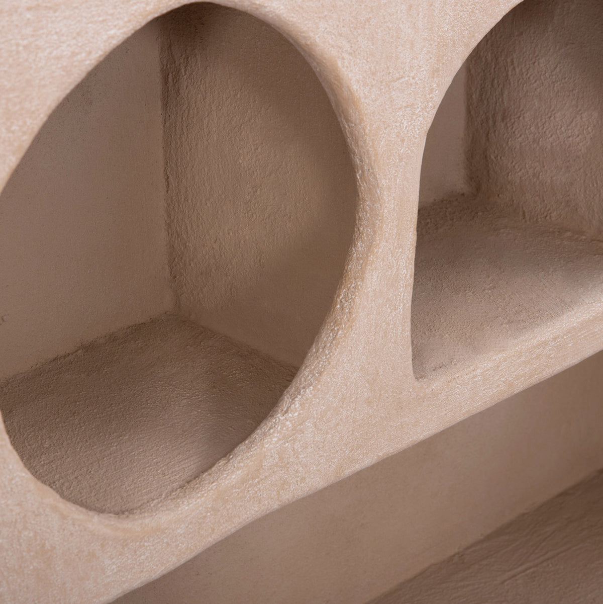 СТЕННА ЕТАЖЕРКА СЕРИЯ SANTORINI MDF В КАФЯВ ЦВЯТ 120x18x60Hсм.