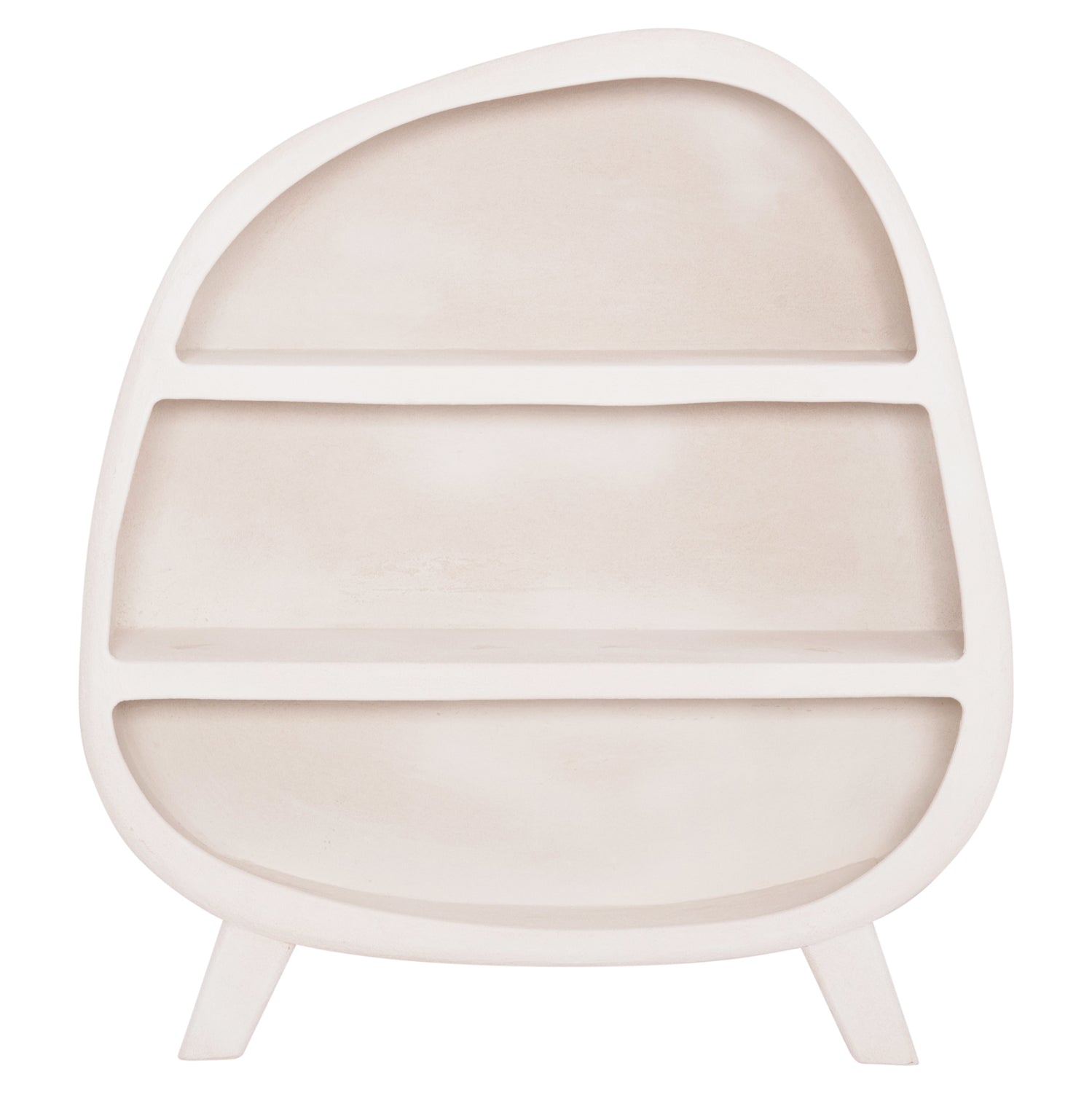 Рафтова етажерка серия SANTORINI MDF в слонова кост 120x38x133Hсм.
