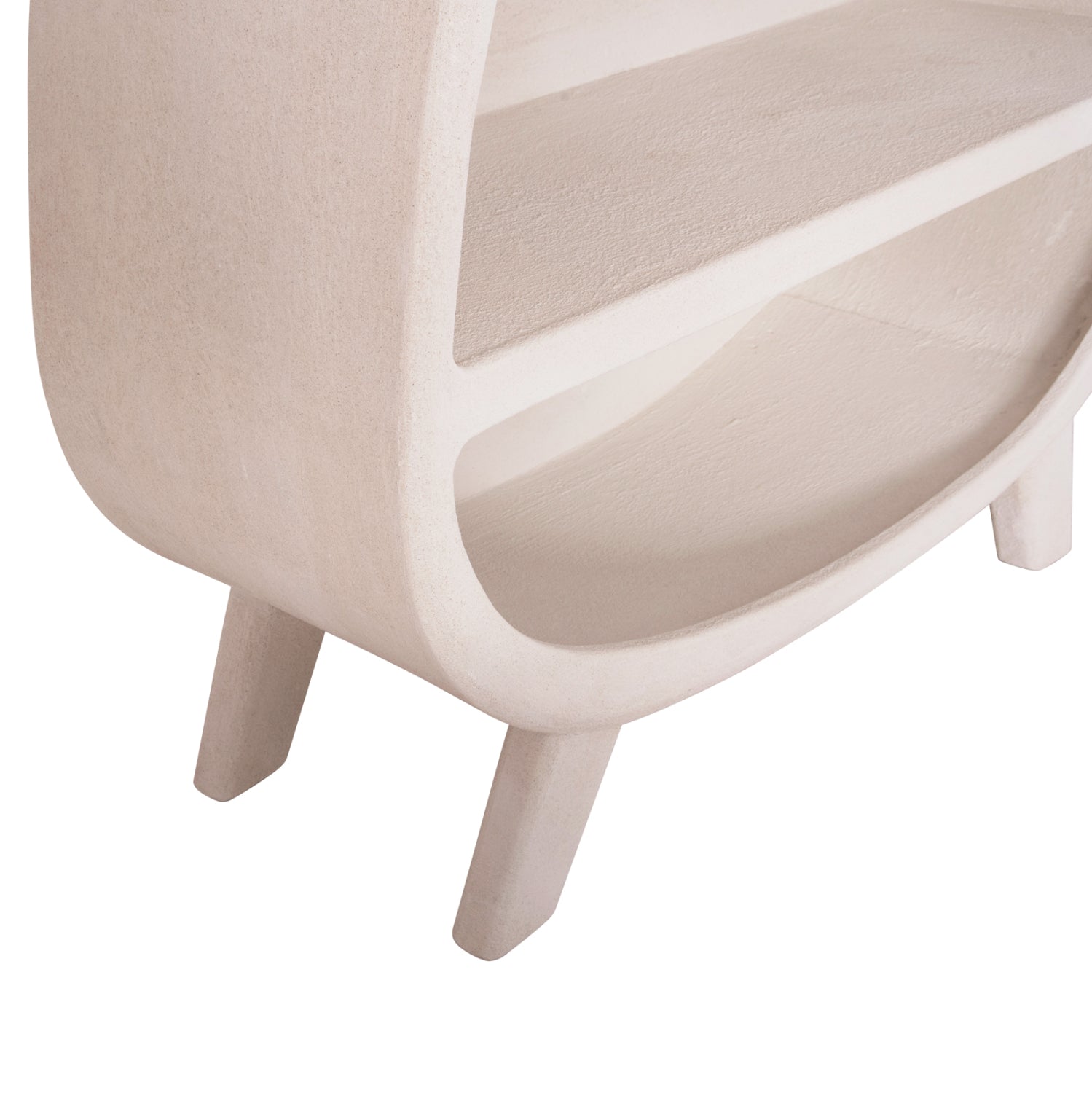 Рафтова етажерка серия SANTORINI MDF в слонова кост 120x38x133Hсм.