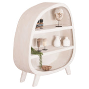 Рафтова етажерка серия SANTORINI MDF в слонова кост 120x38x133Hсм.