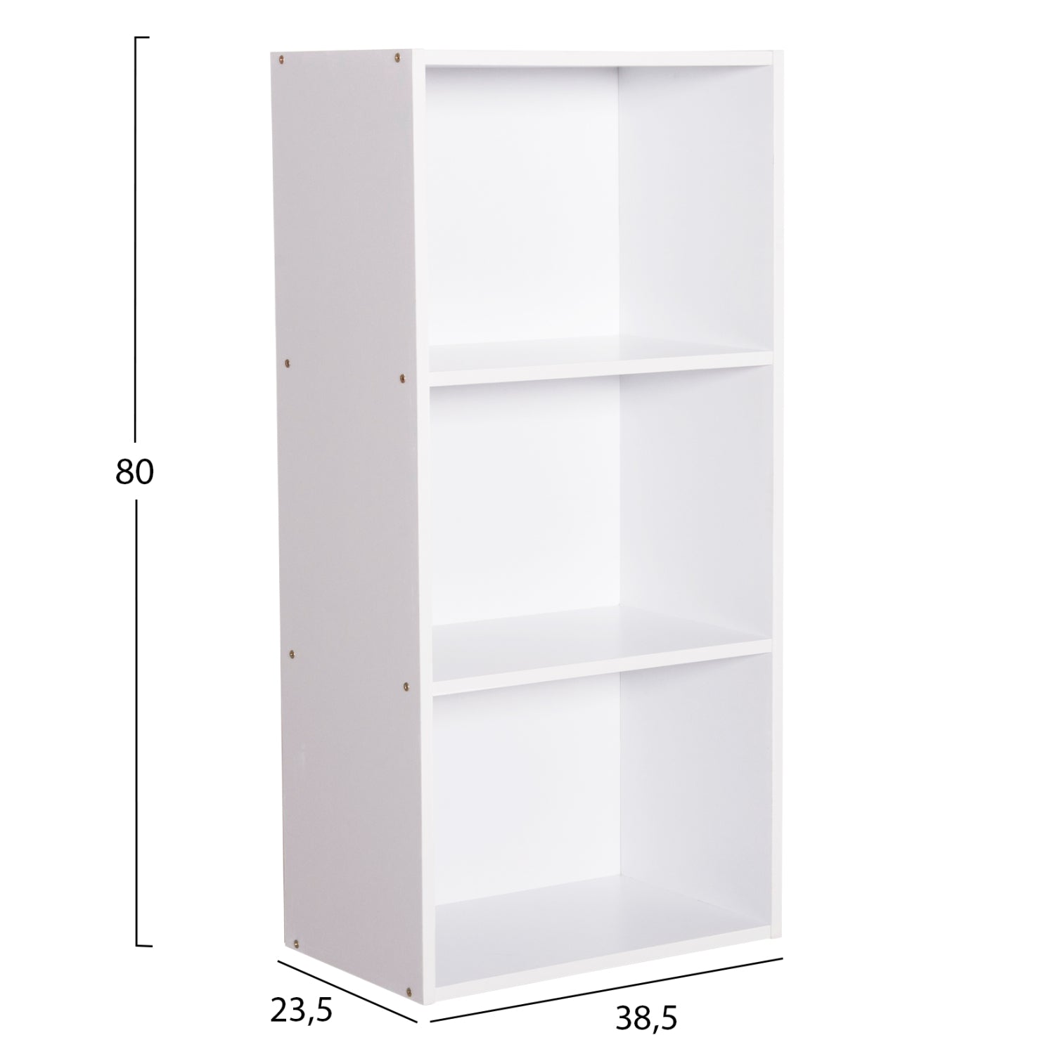 СТЕНЕН РАФТ CUBICON МЕЛАМИН В БЯЛО 38,5x23,5x80Hсм.