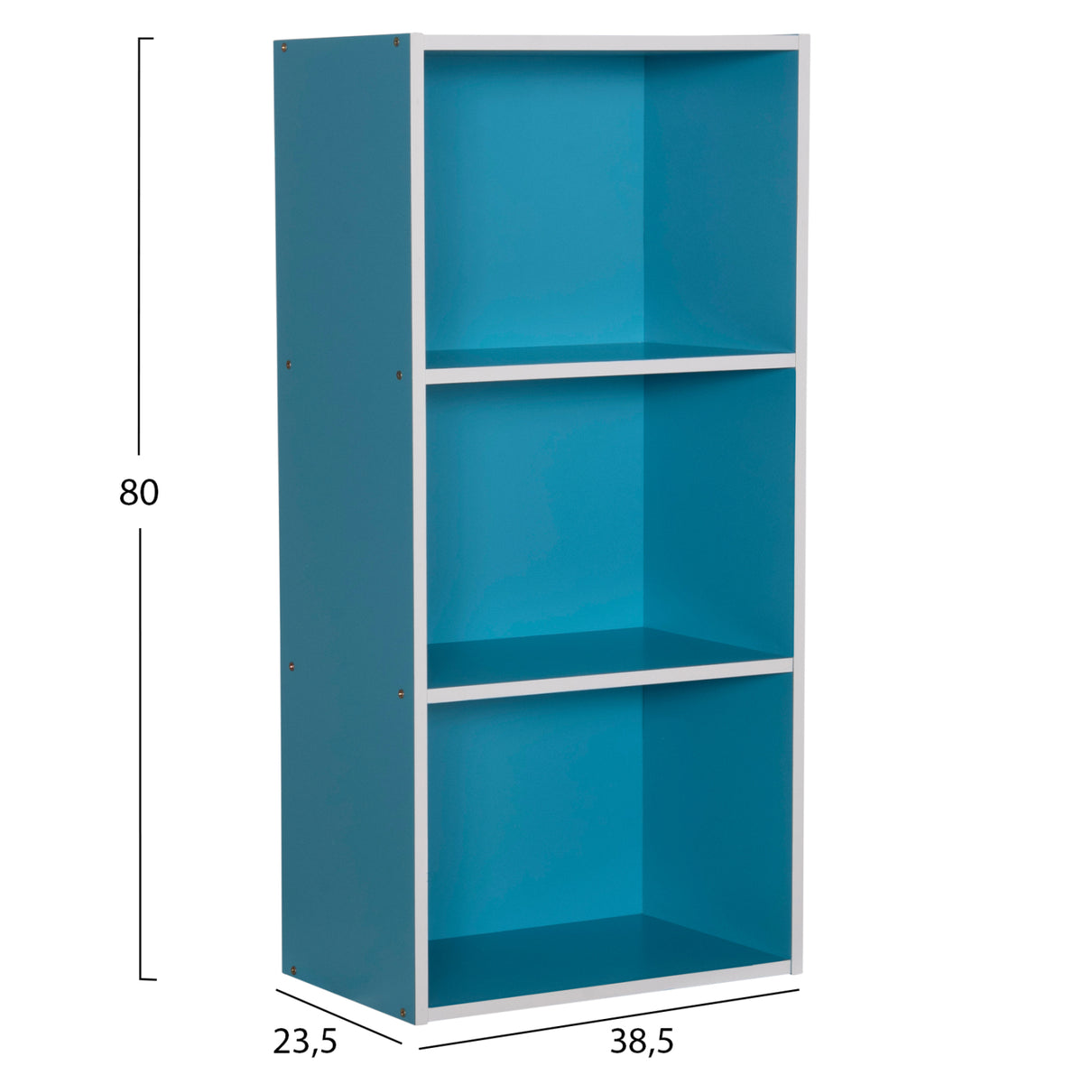 СТЕНЕН РАФТ CUBICON МЕЛАМИН В СИНЬО-БЯЛО 38,5x23,5x80Hсм.