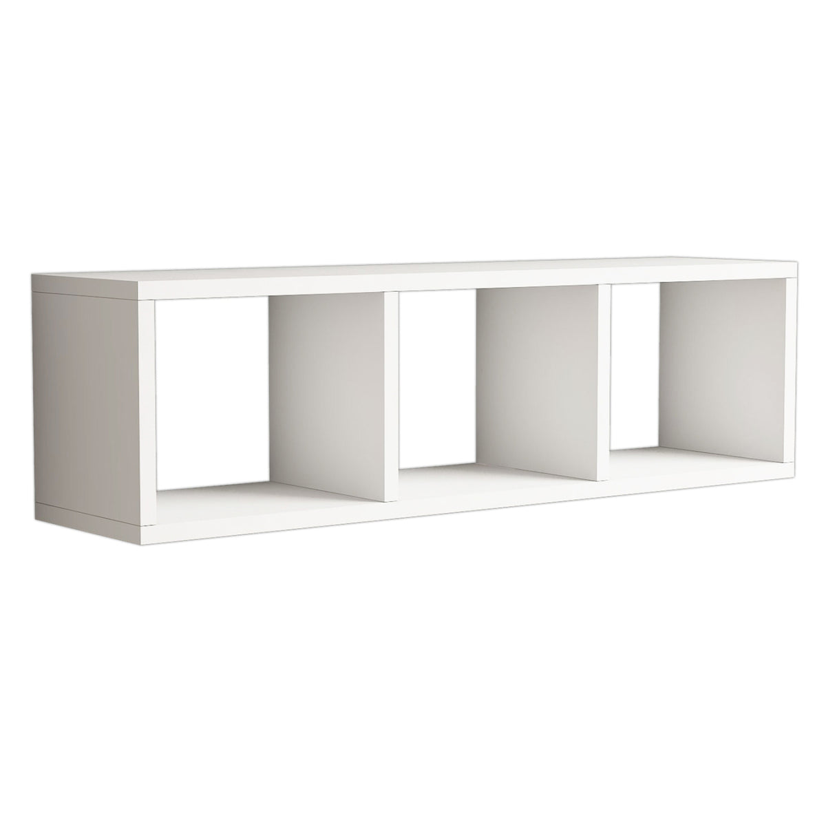 Стена рафт меламин бяло 90x22x25,6Hсм.