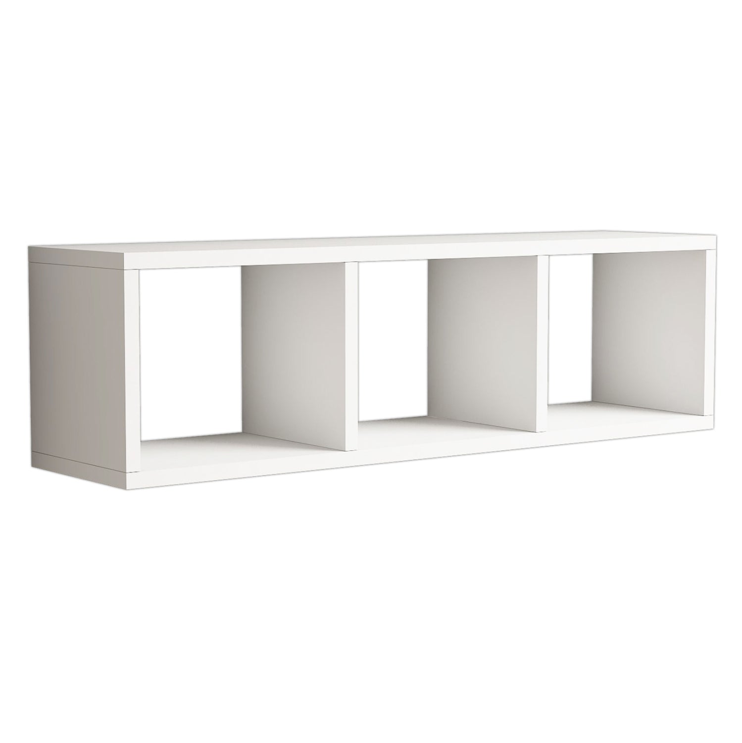 Стена рафт меламин бяло 90x22x25,6Hсм.