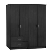 Комплект 2 броя гардероб с 4 врати Zebrano 160x42x181