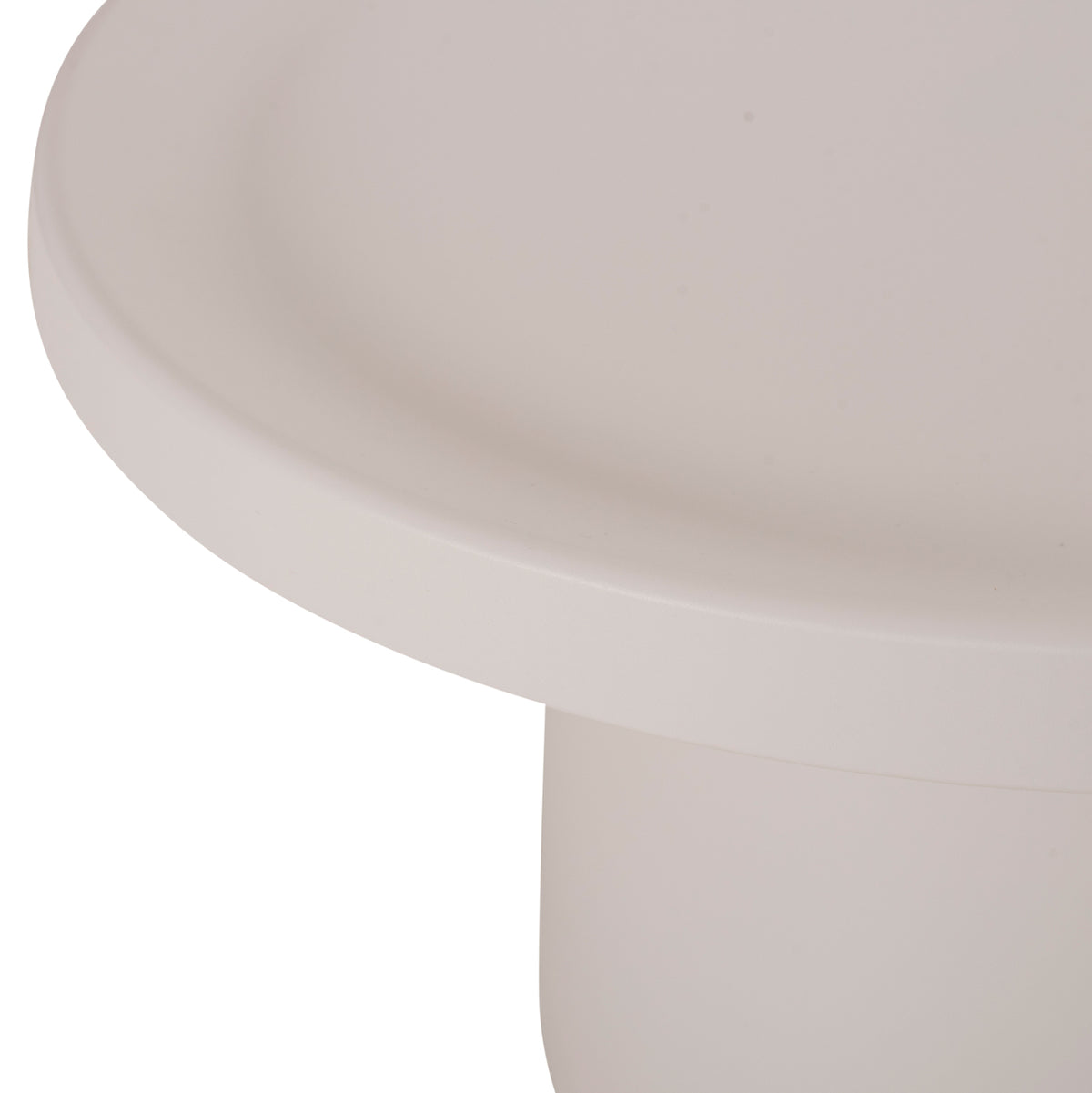 КОМПЛЕКТ 2 КАФЕНЕТА RINKON2 ИЗЦЯЛО МЕТАЛНИ В БЯЛО Φ49cm & Φ69cm