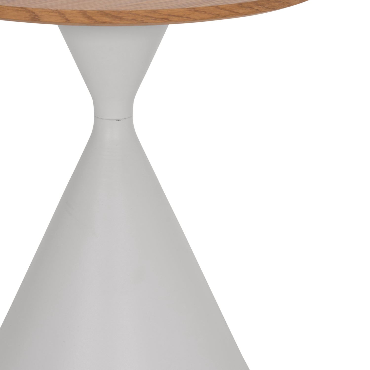 КОМПЛЕКТ 2 КАФЕНЕТА JENNEL(X) МЕТАЛ В БЯЛО - MDF С ХАРТИЕН ФУРНИР Φ50см & Φ70см