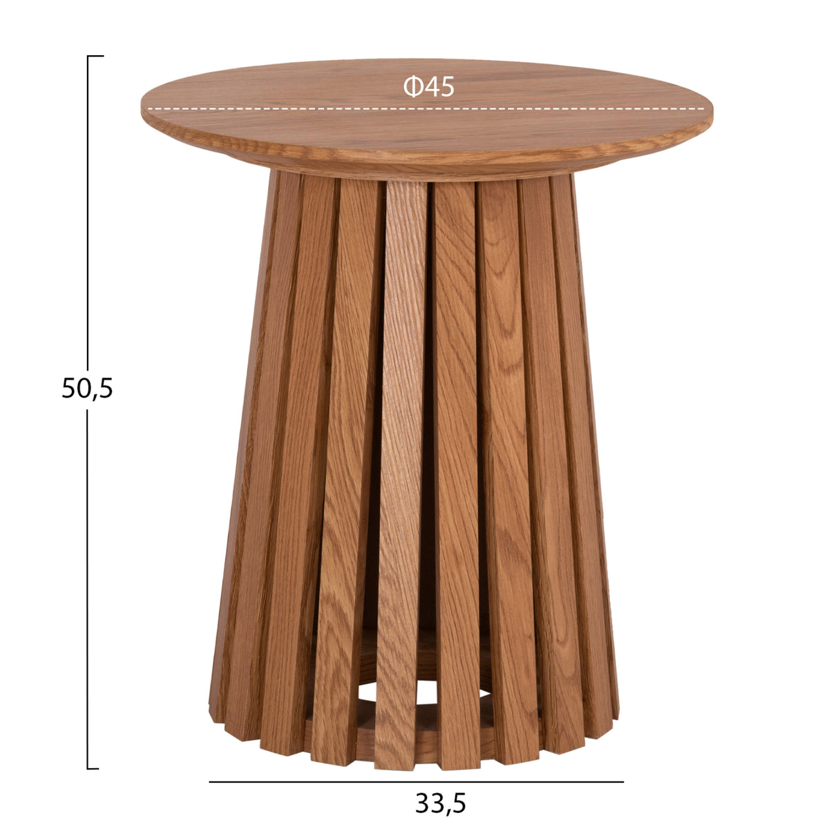 ХОЛНИ МАСИ 2 ЧАСТИ TALBERT MDF В ЕСТЕСТВЕН ЦВЯТ НА ДЪРВО Φ80cm & Φ45cm