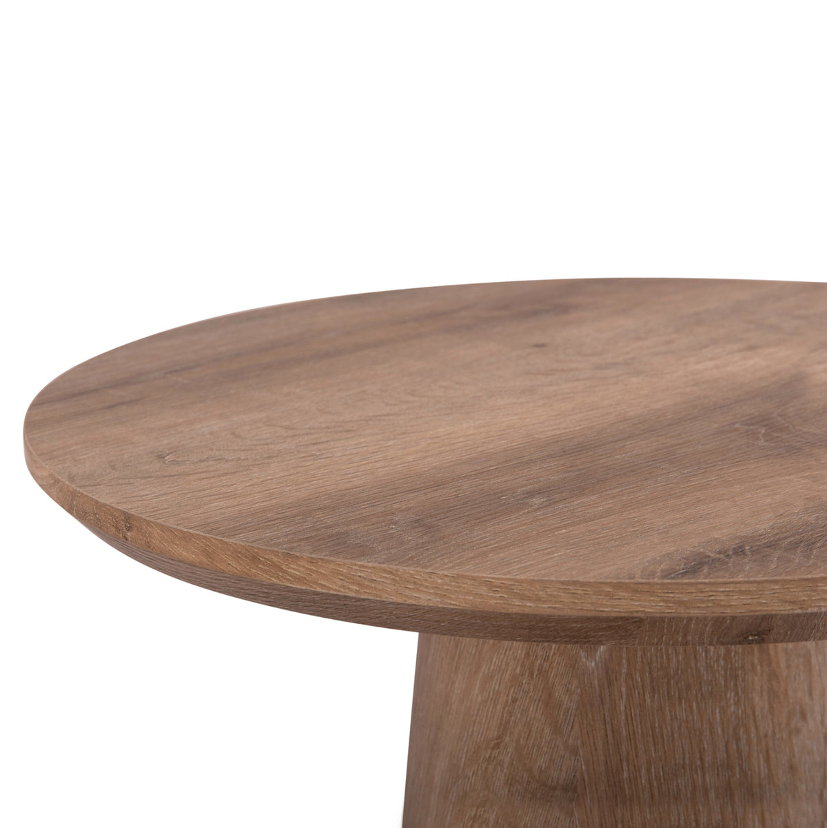 ХОЛНИ МАСИ 2 ЧАСТИ KARAN MDF В ЕСТЕСТВЕН ЦВЯТ НА ДЪРВО Φ80cm & Φ45cm