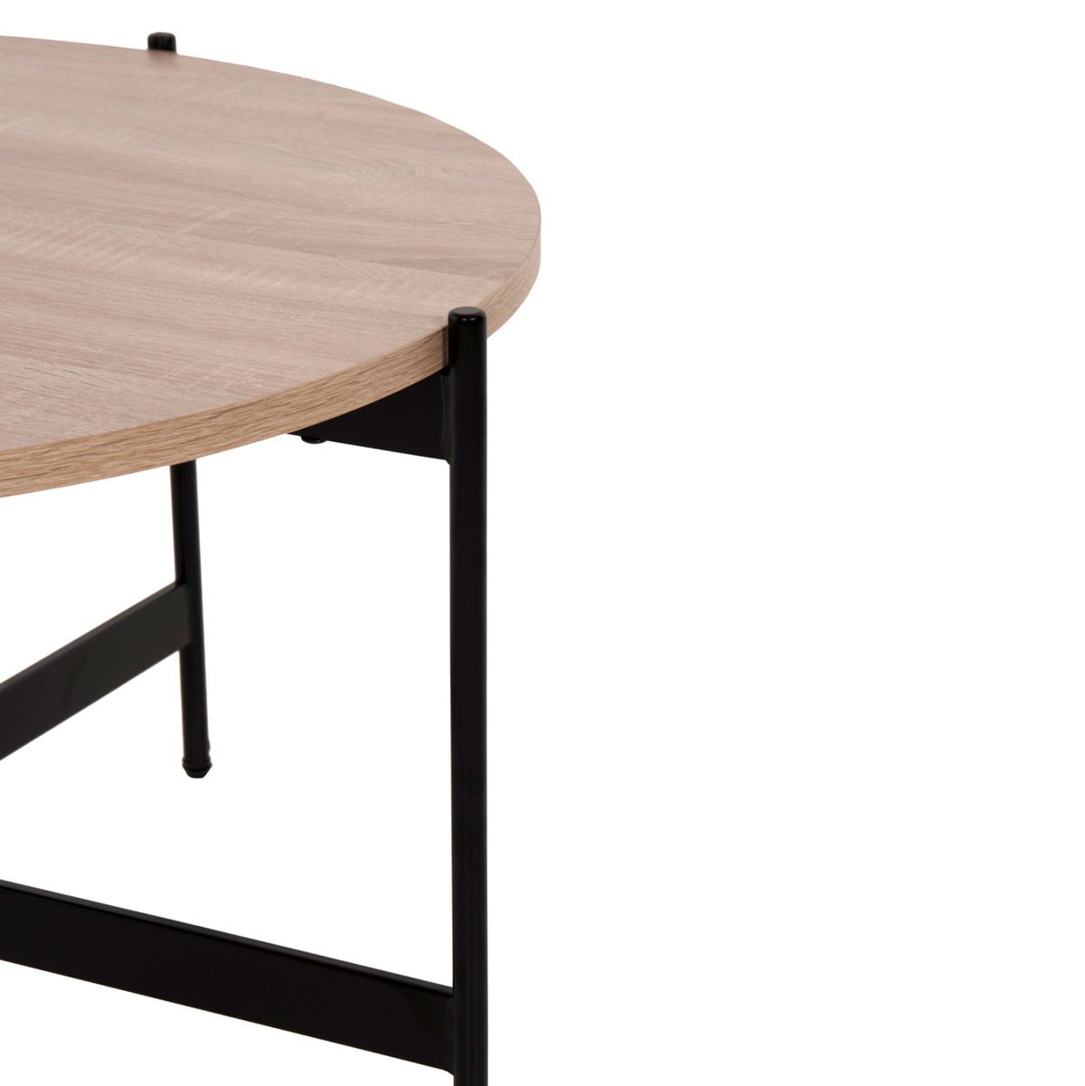 Комплект 2 броя маси за кафе RONDA MDF цвят сонома Φ80cm & Φ50cm