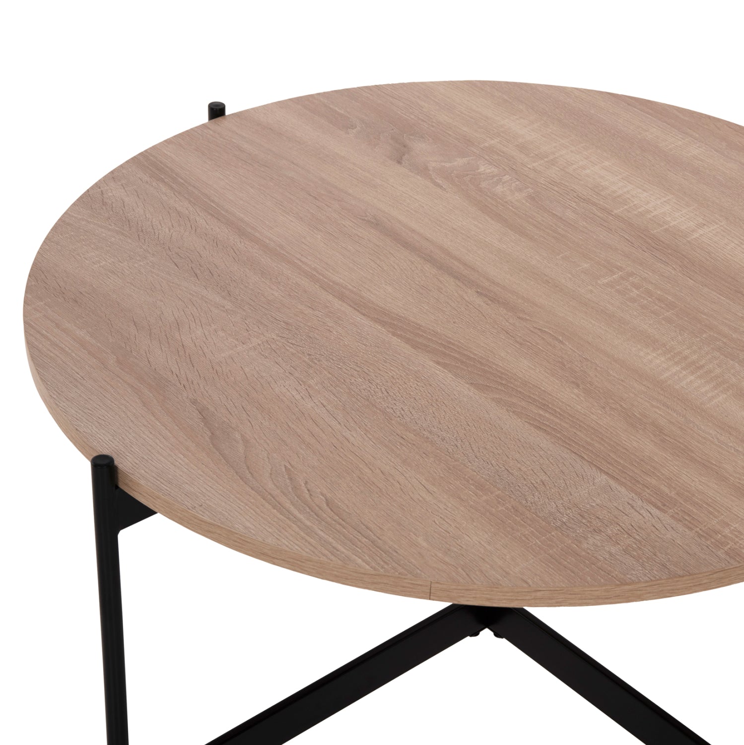 Комплект 2 броя маси за кафе RONDA MDF цвят сонома Φ80cm & Φ50cm