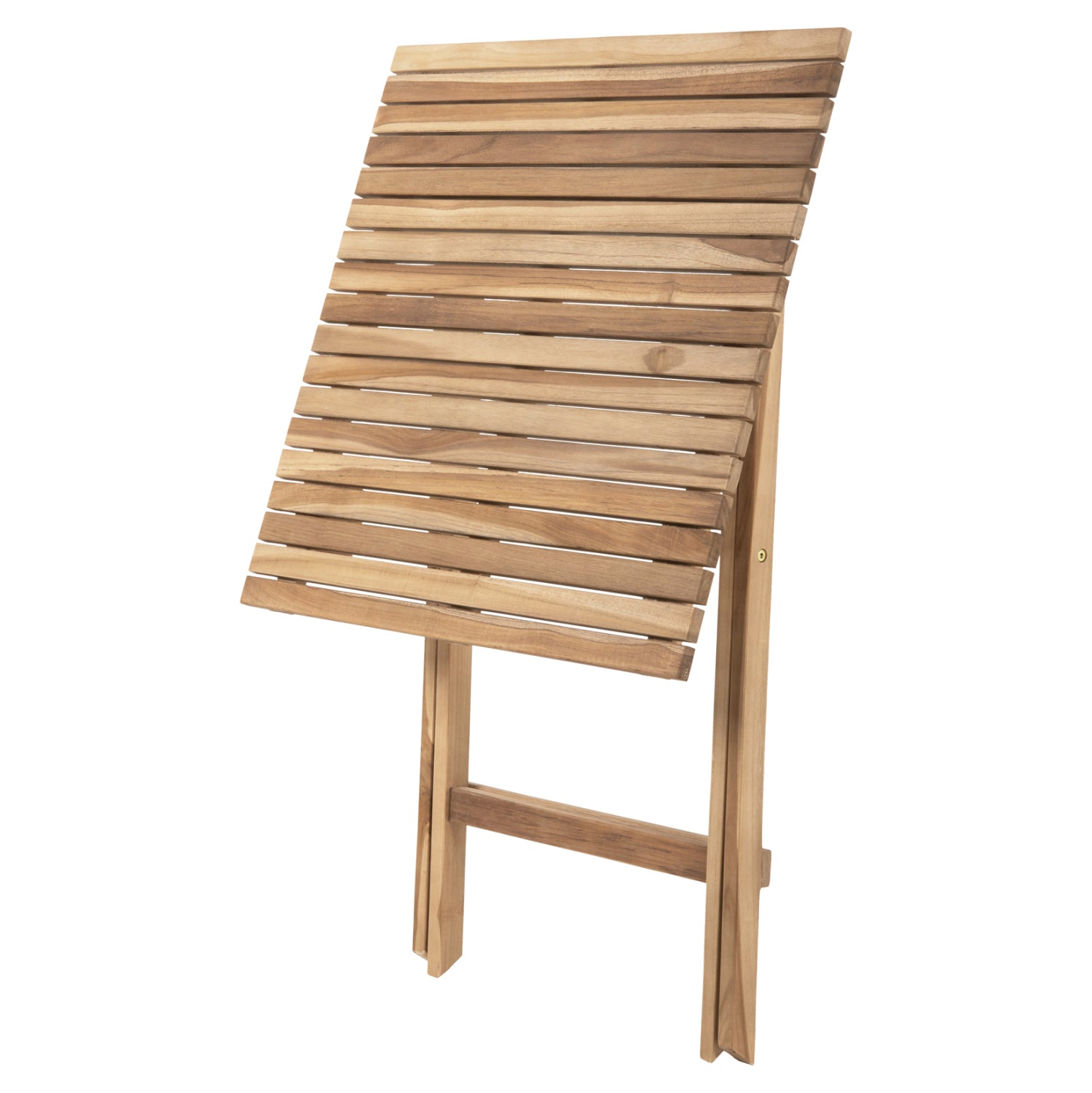 Градински трапезен комплект 3 части KENDYR масивно тиково дърво-натурално 46x50x88,5H