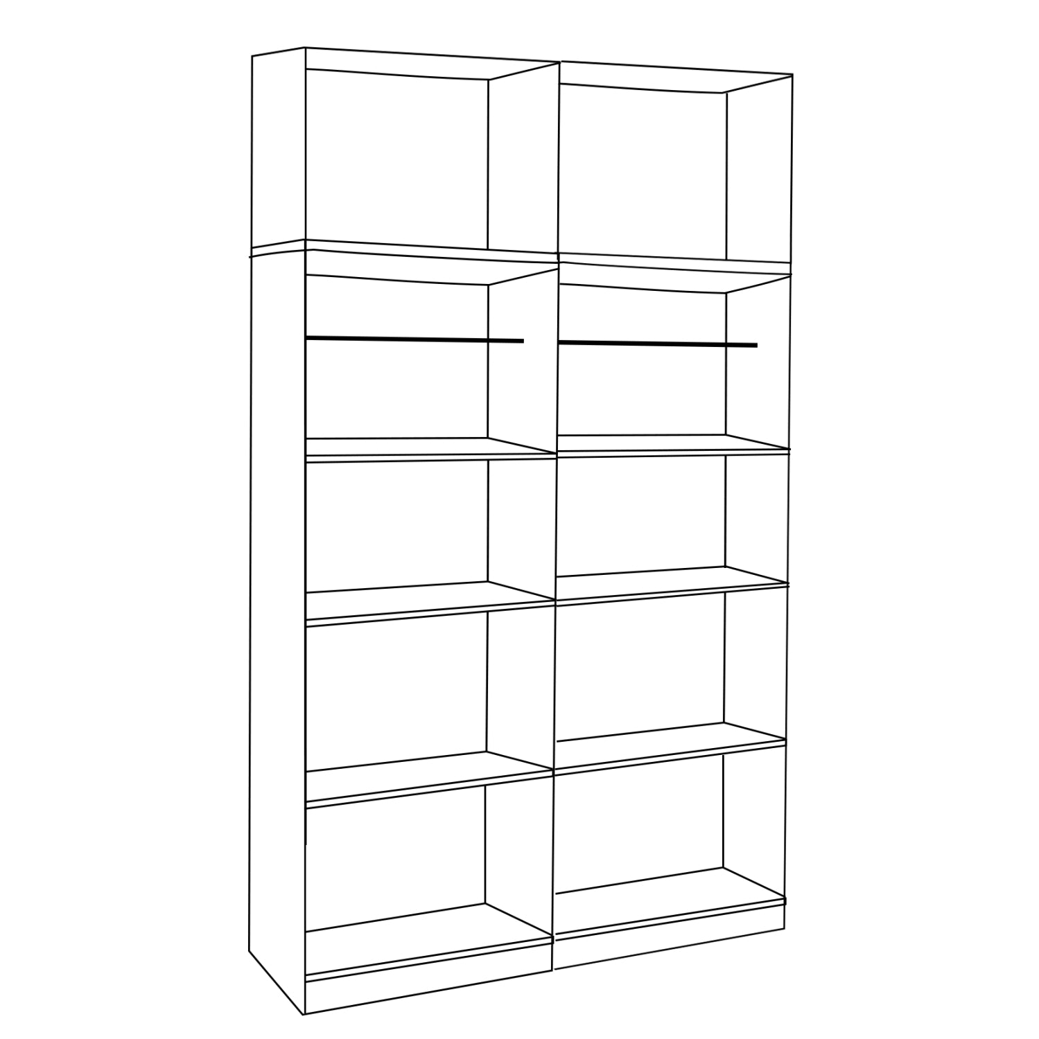 Комплект 4 броя гардероб с 4 врати и лофт Zebrano 160x42x241