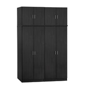 Комплект 4 броя гардероб с 4 врати и лофт Zebrano 160x42x241