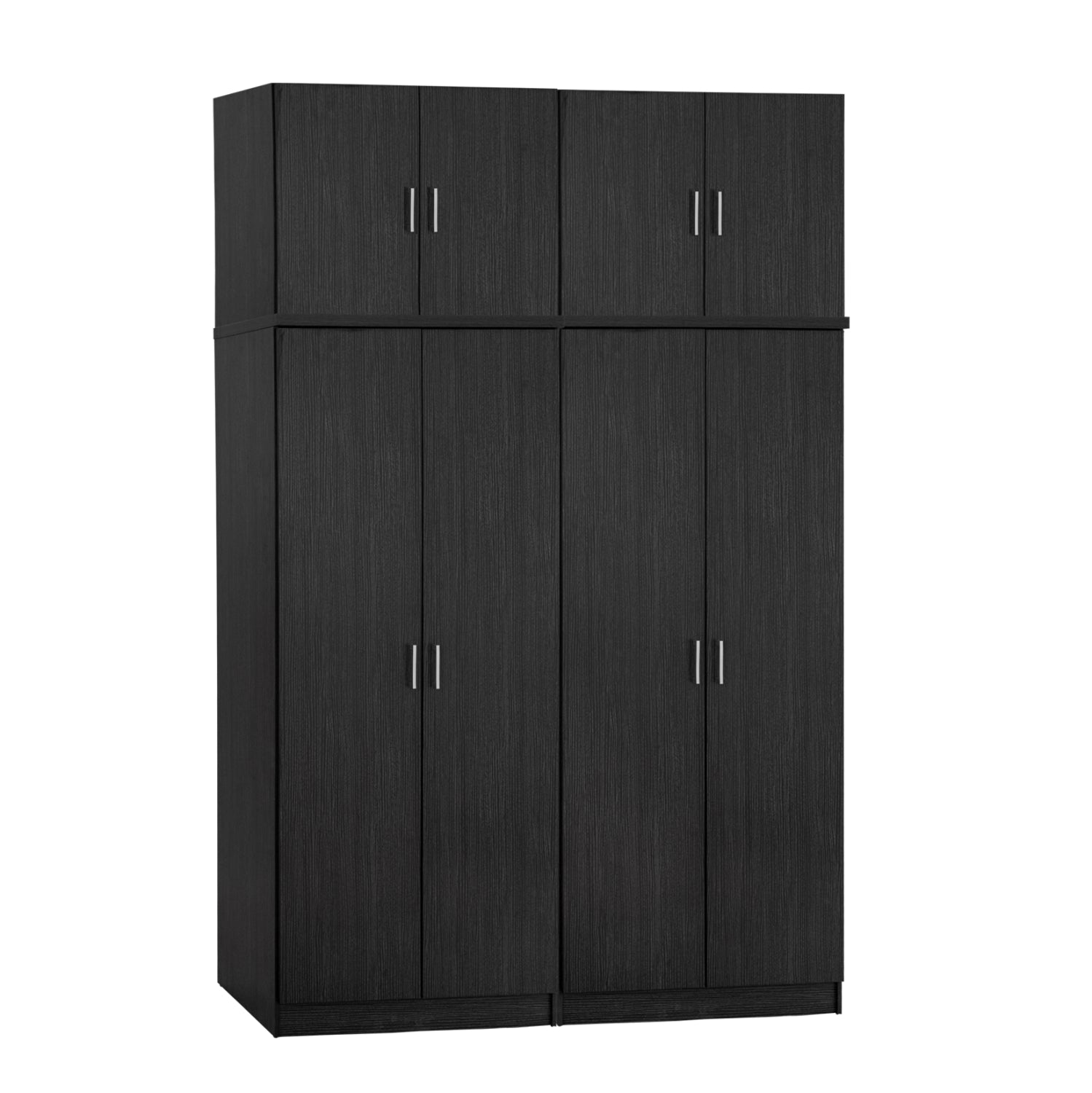 Комплект 4 броя гардероб с 4 врати и лофт Zebrano 160x42x241