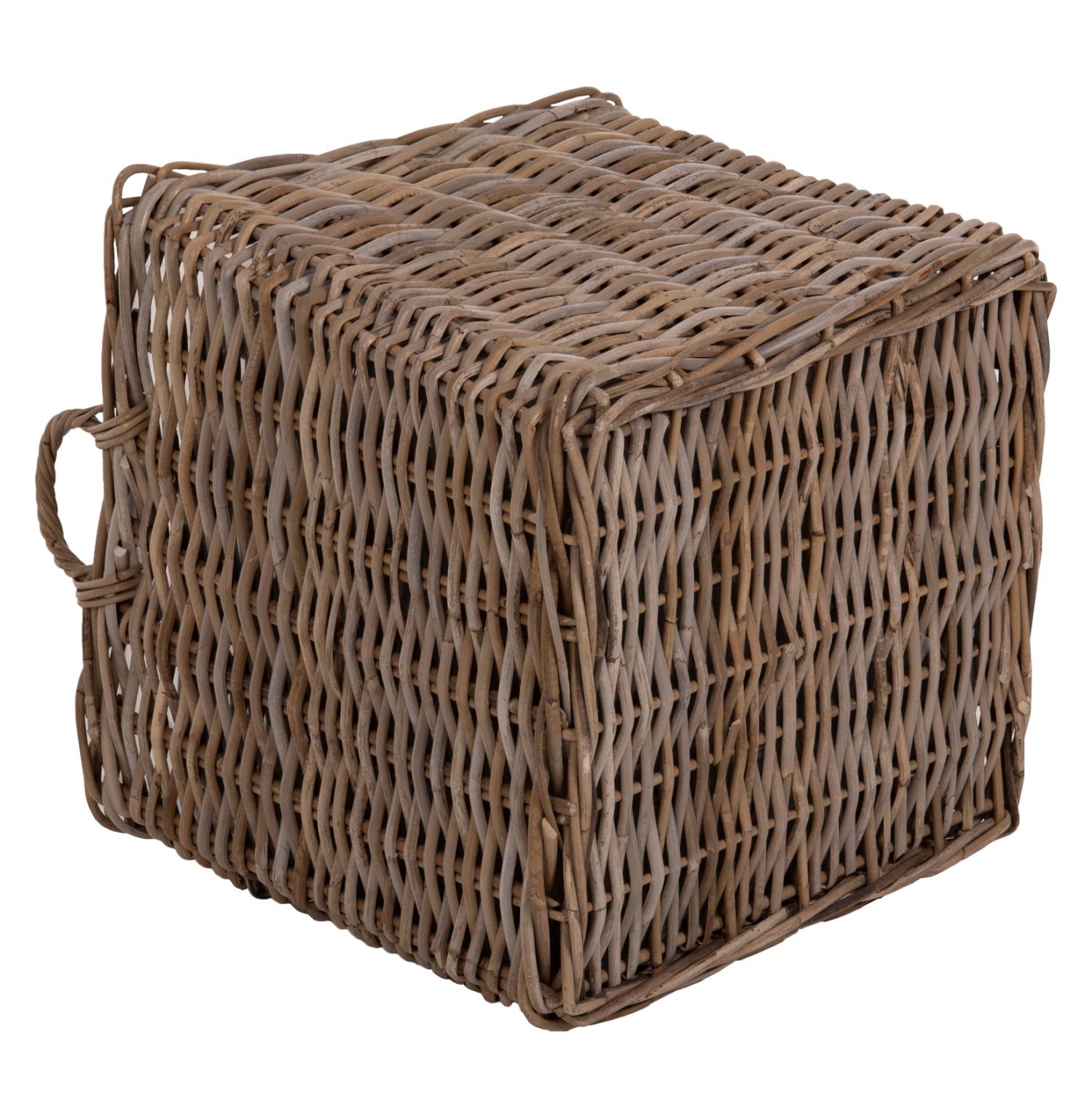 ДЕКОРАТИВНИ КОШНИЦИ KATER 4 ЧАСТИ КУБУ РАТАН В СИВО 52x52x50-57Hсм.